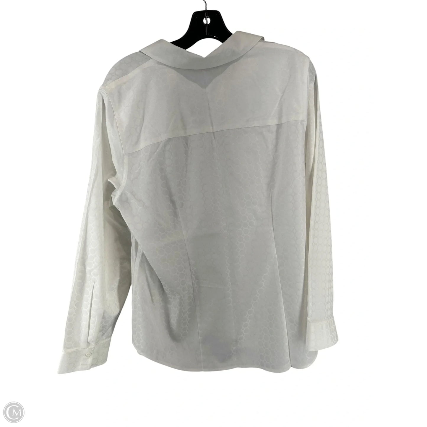 Top Long Sleeve By Chicos In White, Size: 2
