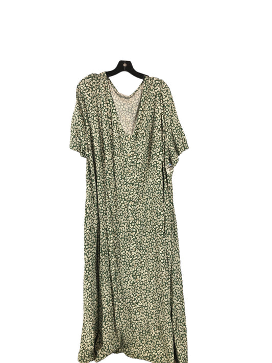 Green Dress Casual Maxi Ava & Viv, Size 3x