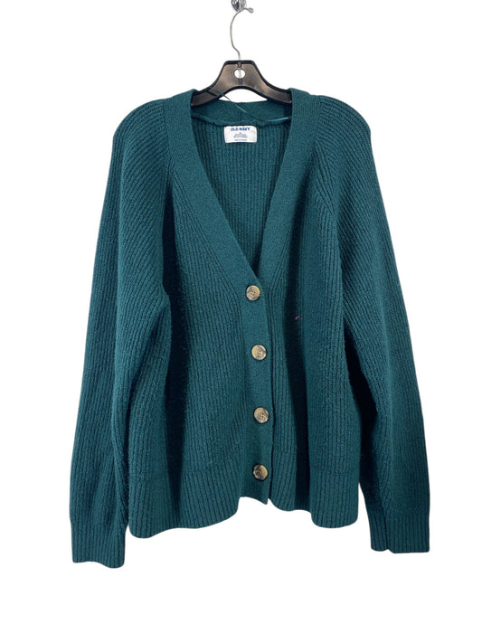 Sweater Cardigan By Old Navy In Green, Size: Xl