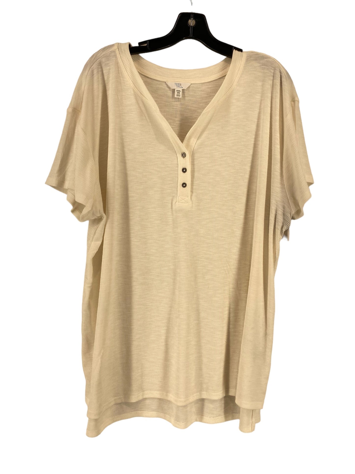 Top Short Sleeve Basic By Time And Tru  Size: Xxxl