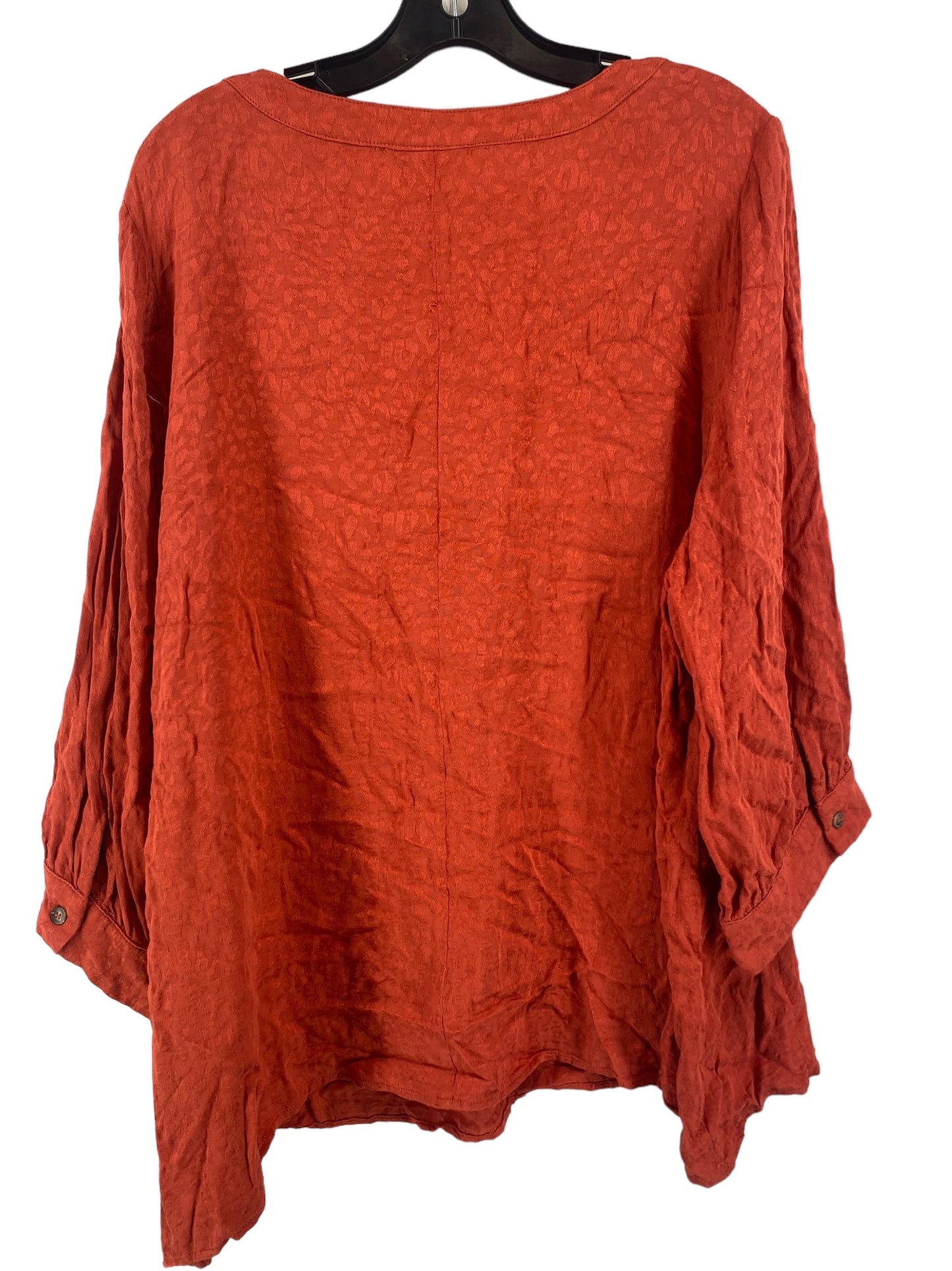 Orange Top 3/4 Sleeve Avenue, Size 22