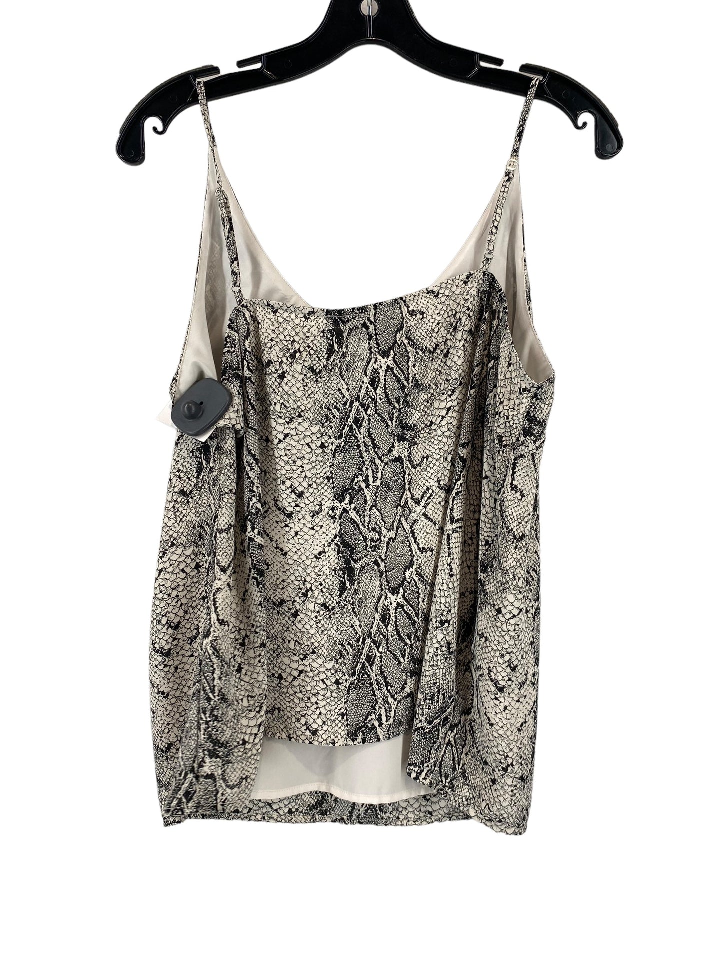 Snakeskin Print Top Sleeveless Banana Republic, Size Petite L