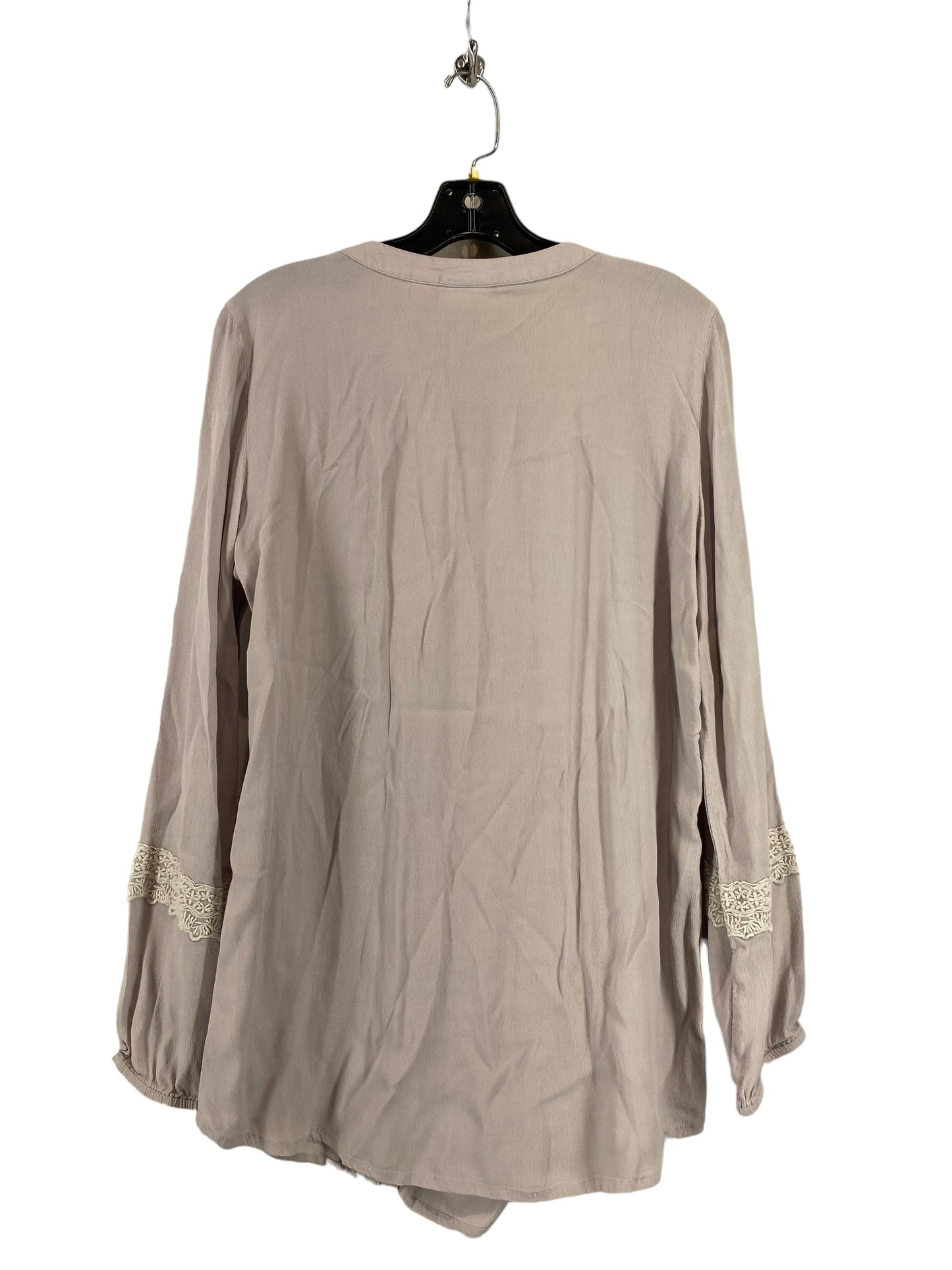 Silver Top Long Sleeve Chicos, Size 1