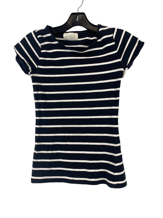 Striped Pattern Top Short Sleeve Basic Zara, Size S