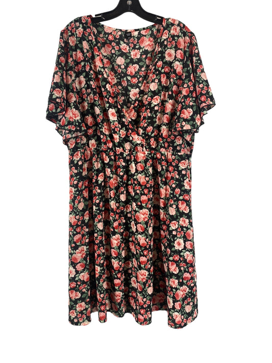 Floral Print Dress Casual Short Shein, Size 4x