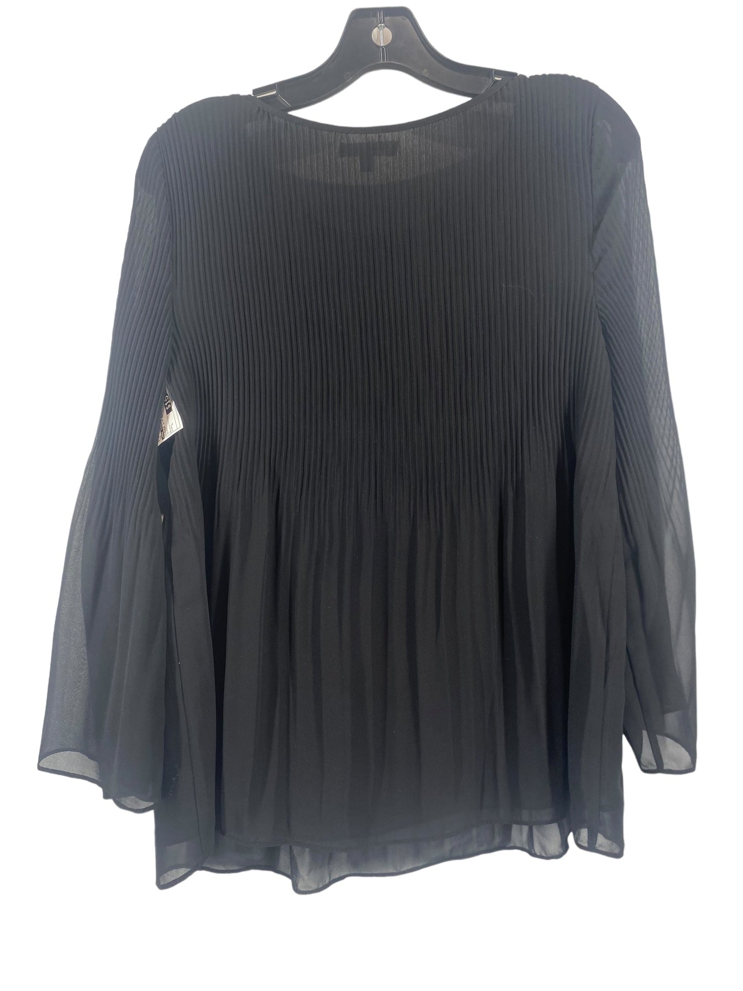 Black Blouse 3/4 Sleeve Max Studio, Size L