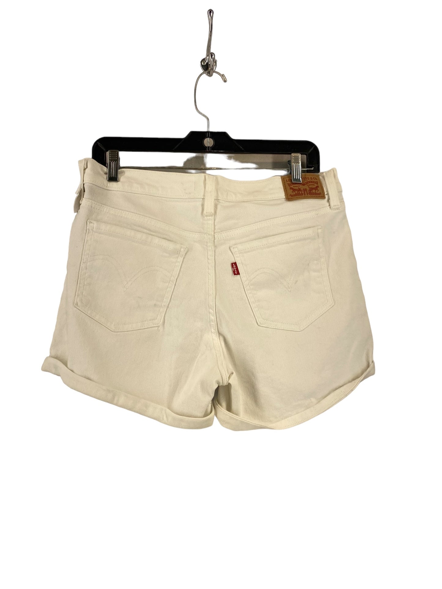 White Denim Shorts Levis, Size 31