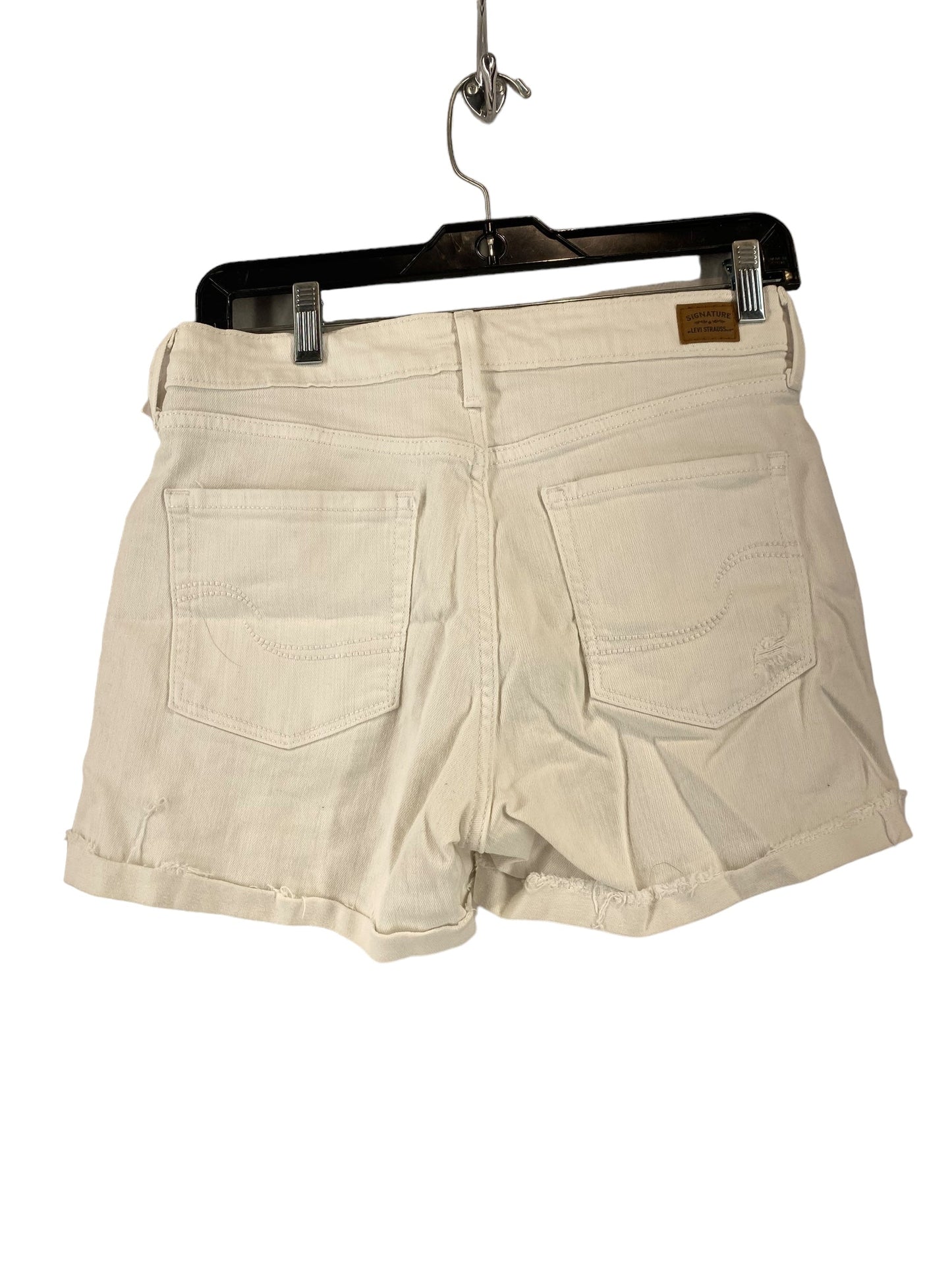 White Denim Shorts Levis, Size 4