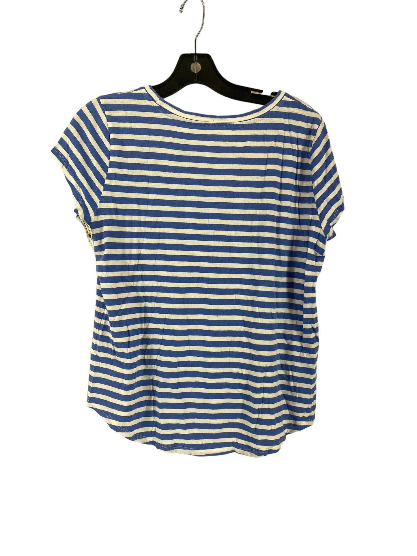 Striped Pattern Top Short Sleeve Basic Loft, Size L