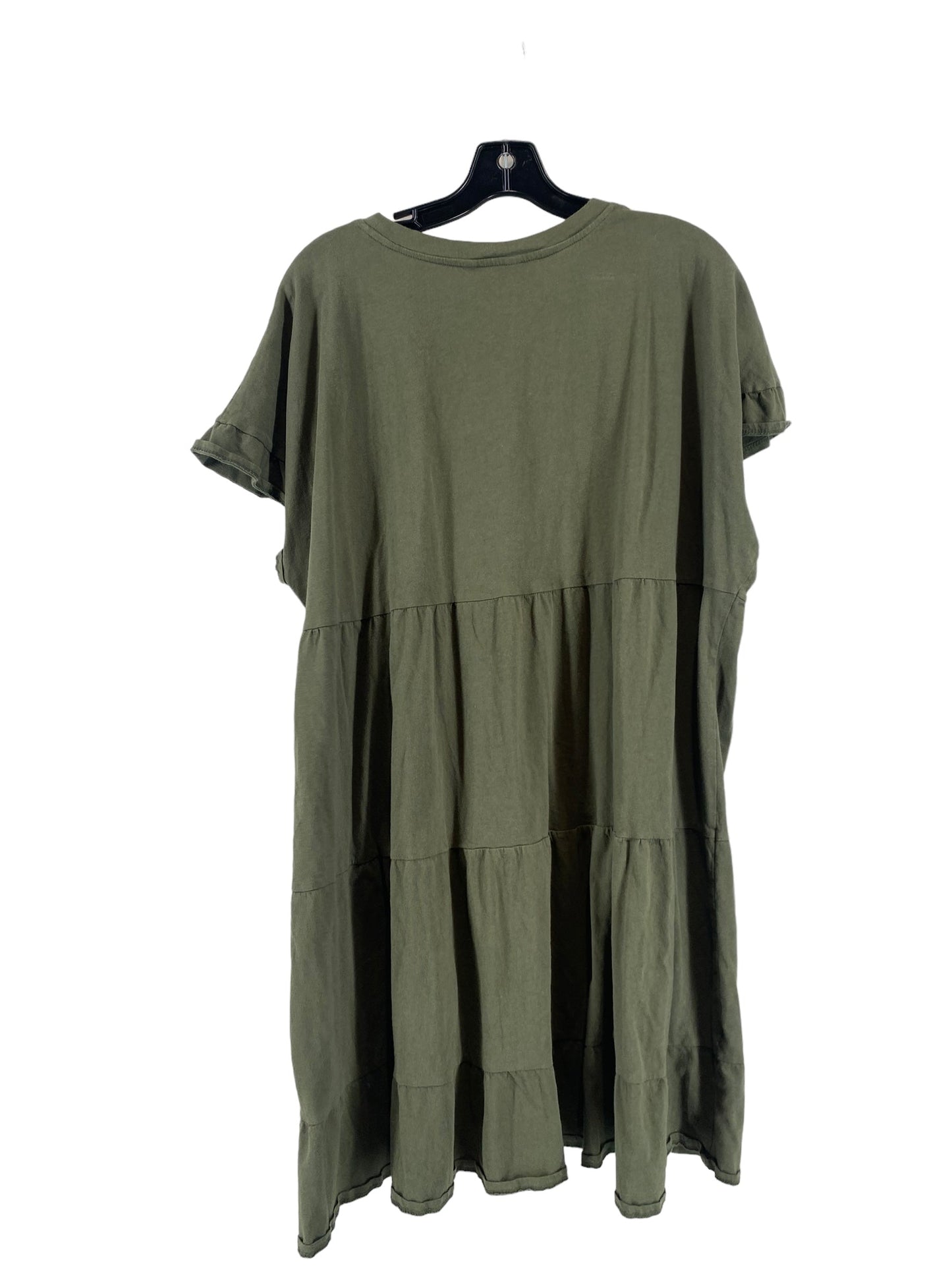 Green Dress Casual Short Time And Tru, Size Xxxl