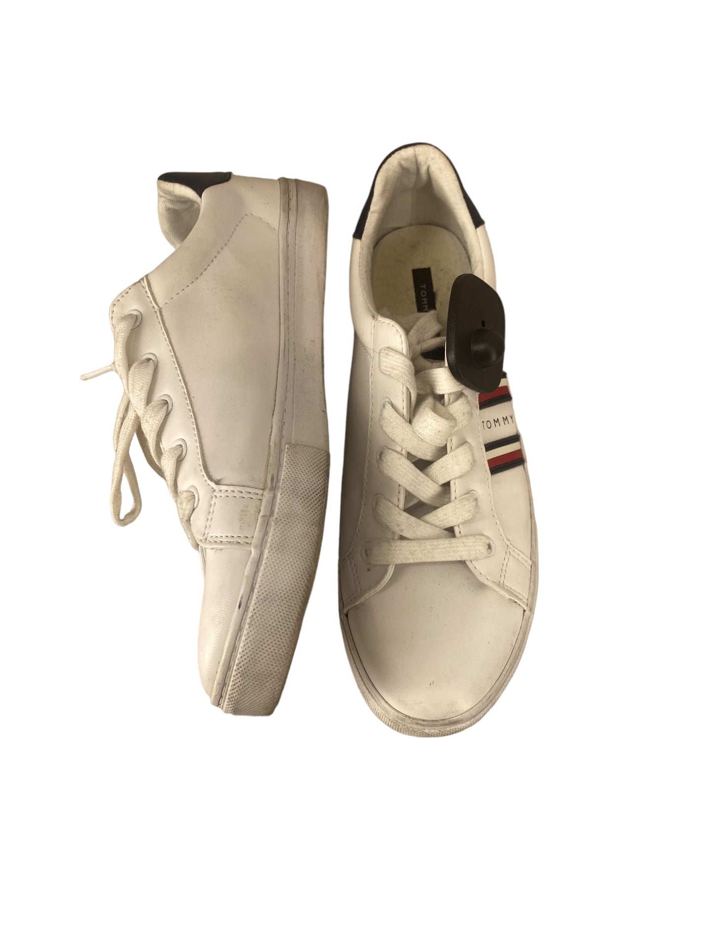 White Shoes Sneakers Tommy Hilfiger, Size 8.5