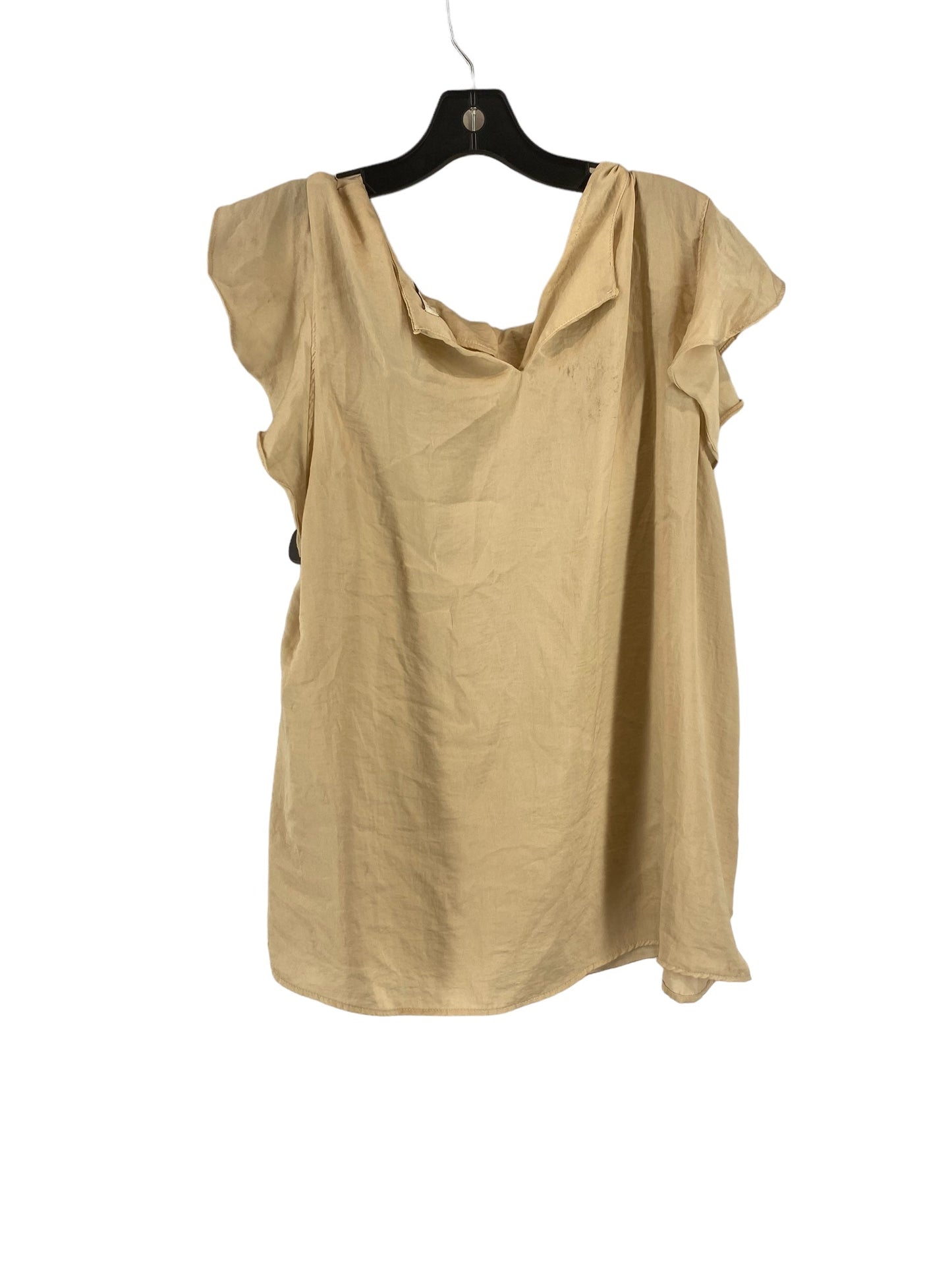 Gold Top Sleeveless Clothes Mentor, Size 1x