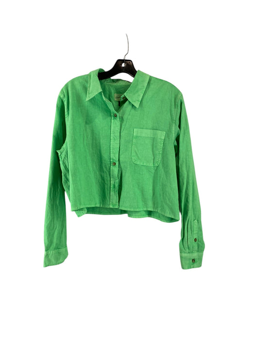 Top Long Sleeve By Universal Thread In Green, Size: L