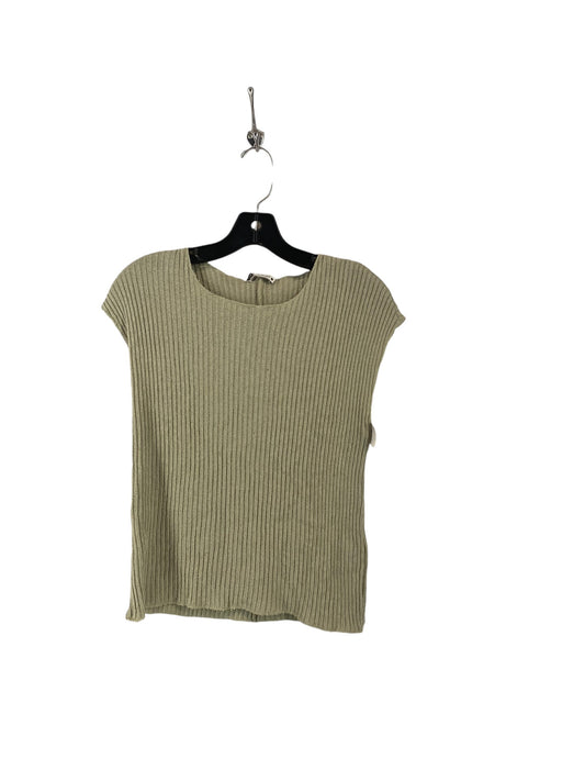 Top Sleeveless By Zara In Green, Size: L