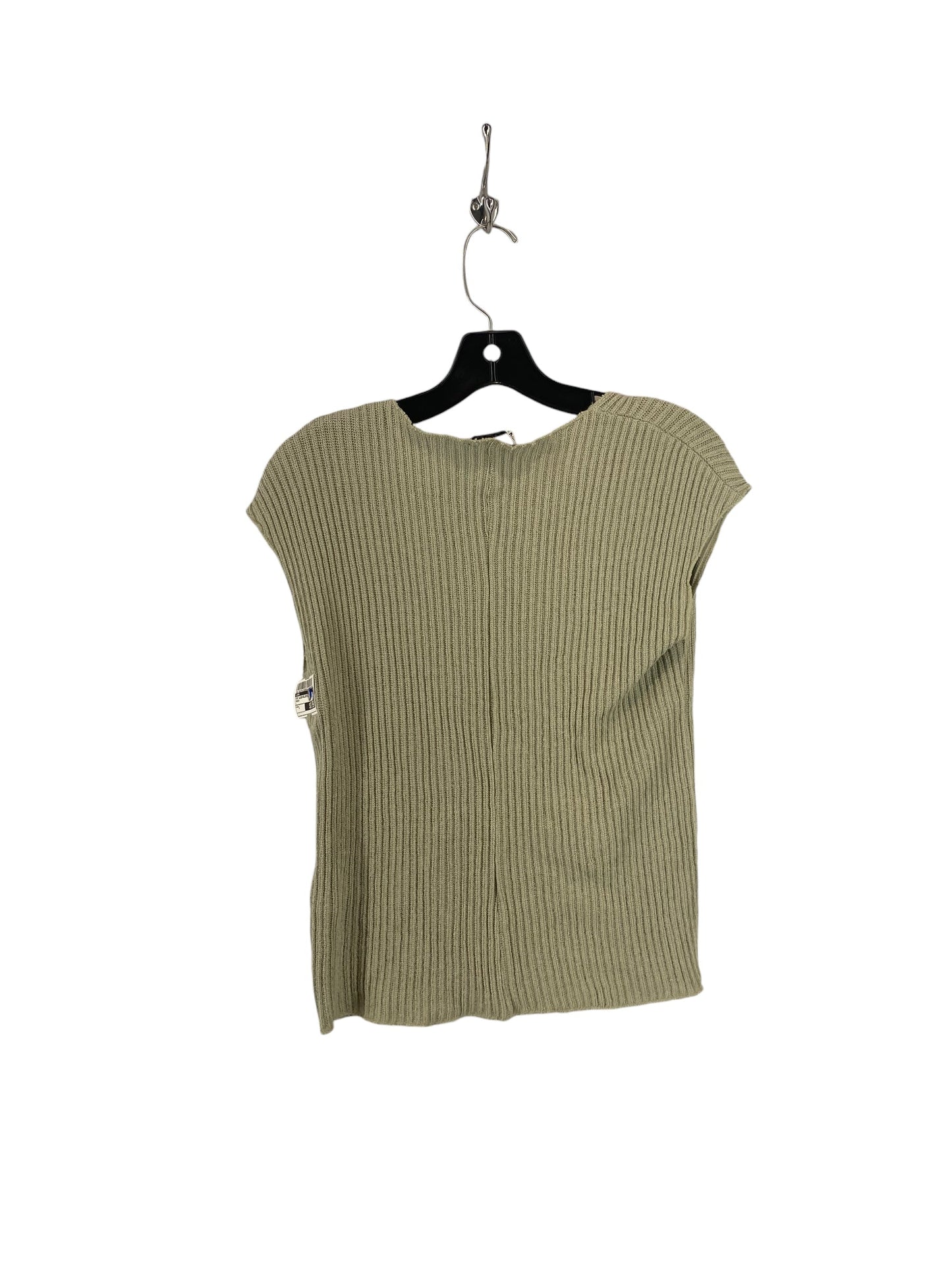 Top Sleeveless By Zara In Green, Size: L