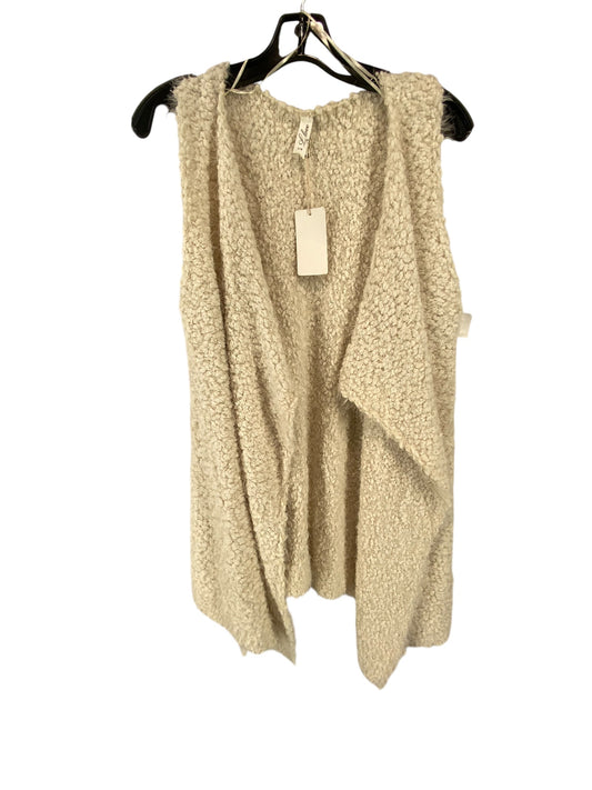 Vest Fleece By L Love In Cream, Size: S