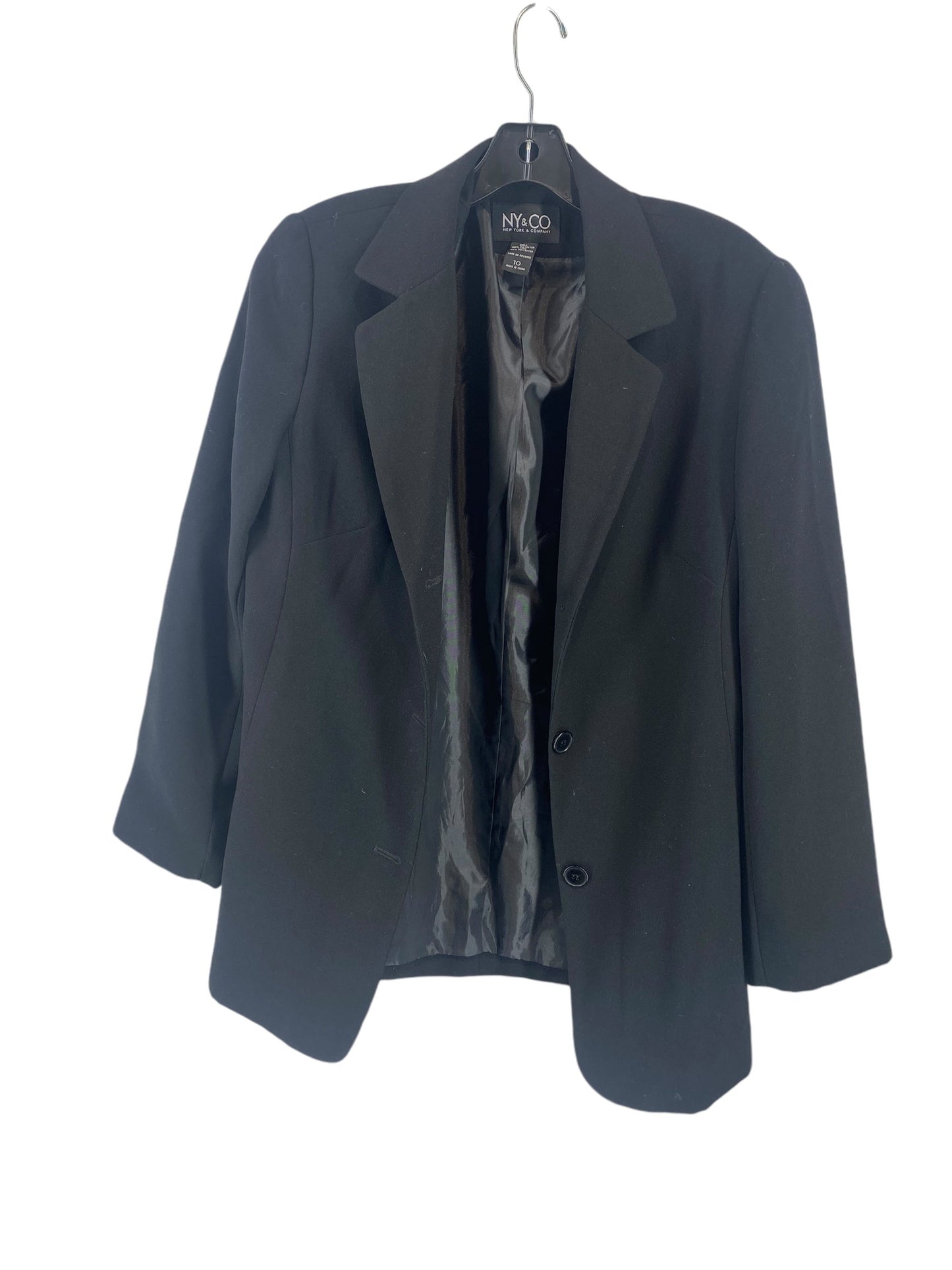 Blazer By New York And Co In Black, Size: 10