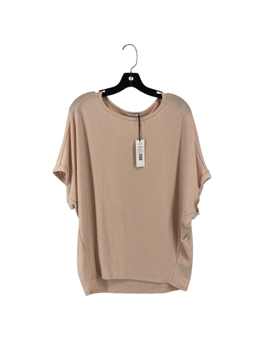 Top Short Sleeve By Michael Stars In Pink, Size: M