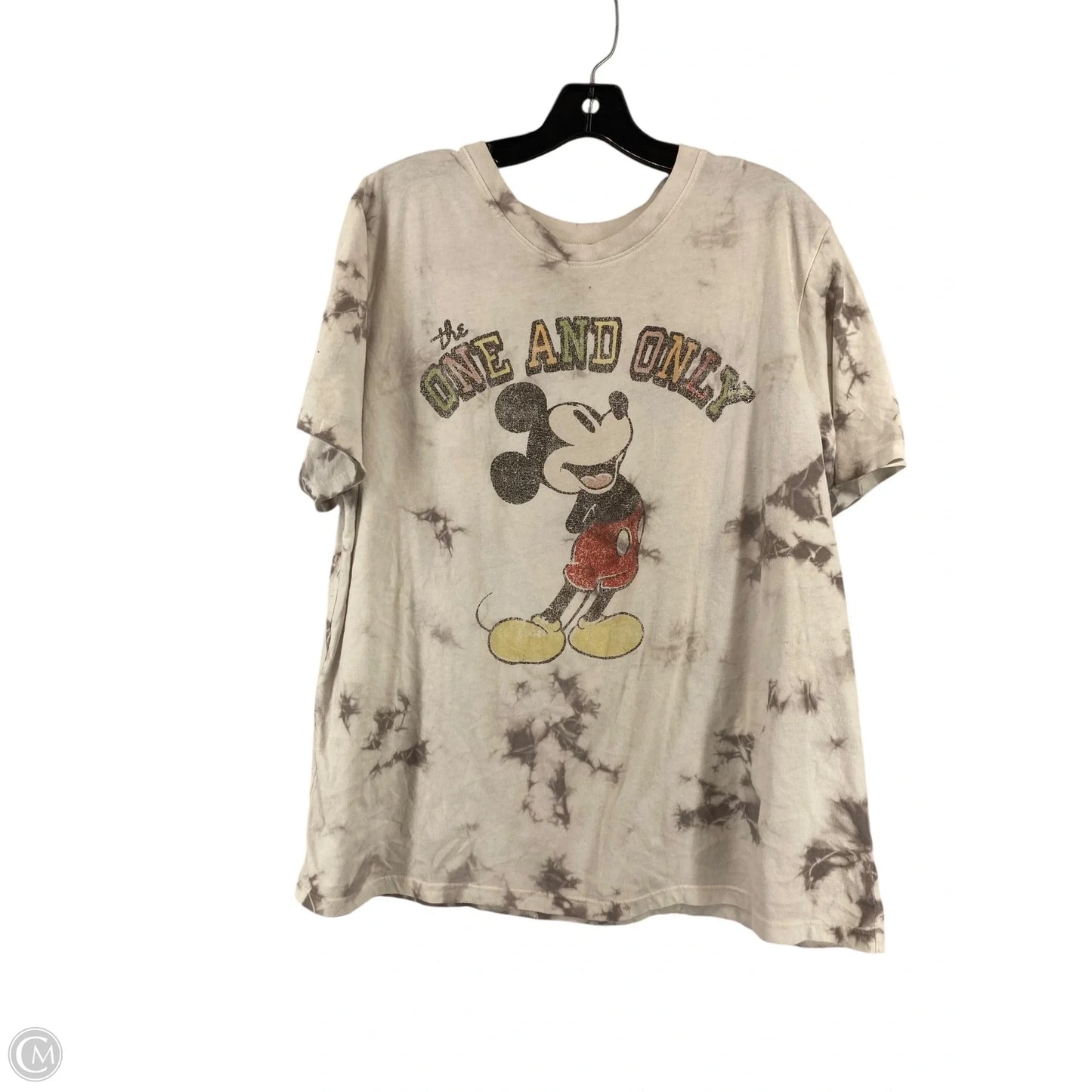 Top Short Sleeve Basic By Disney Store In Tie Dye Print, Size: 2x
