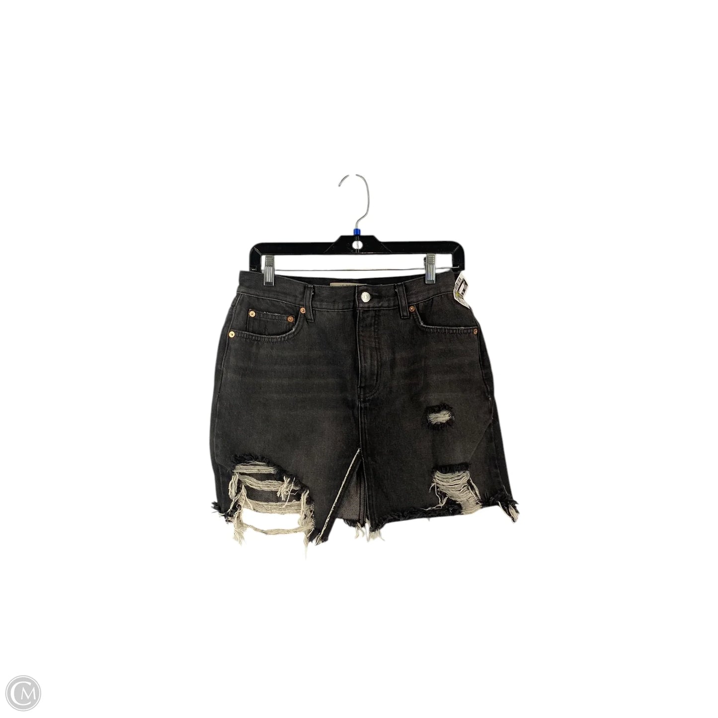 Skirt Mini & Short By We The Free In Black Denim, Size: 2