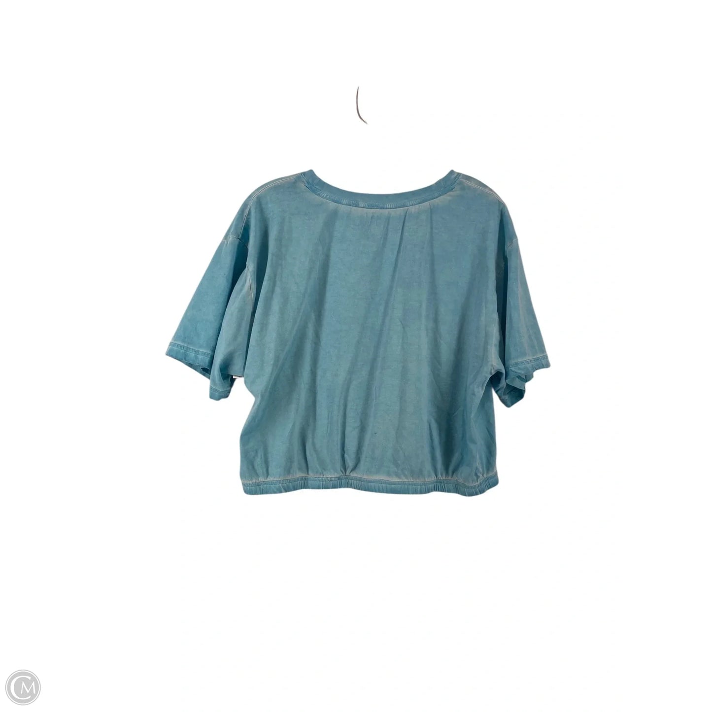 Athletic Top Short Sleeve By Joy Lab In Blue, Size: L