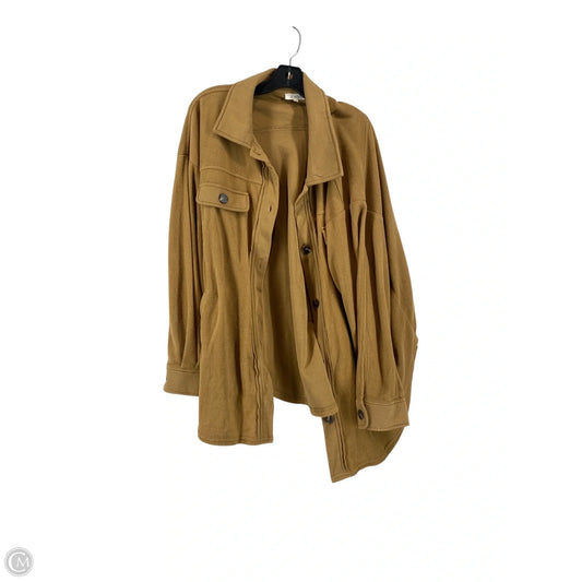 Jacket Shirt By La Miel In Tan, Size: L