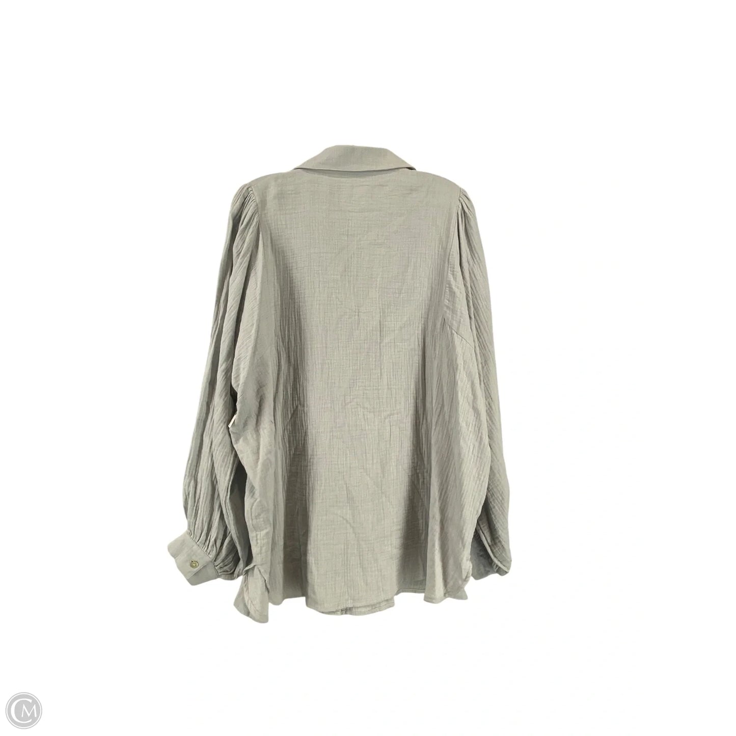 Top Long Sleeve By Easel In Blue, Size: L