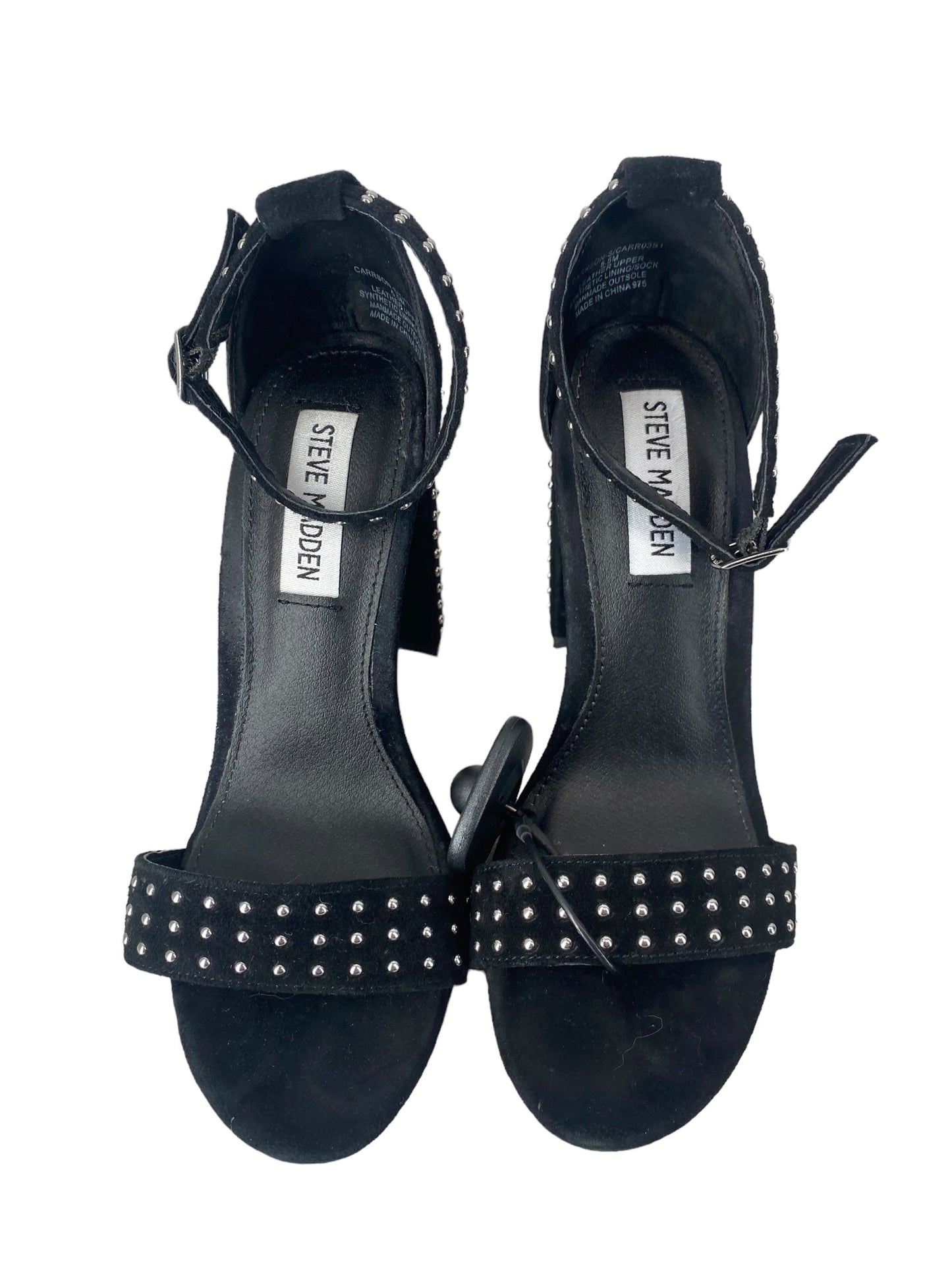 Black Shoes Heels Block Steve Madden, Size 5.5