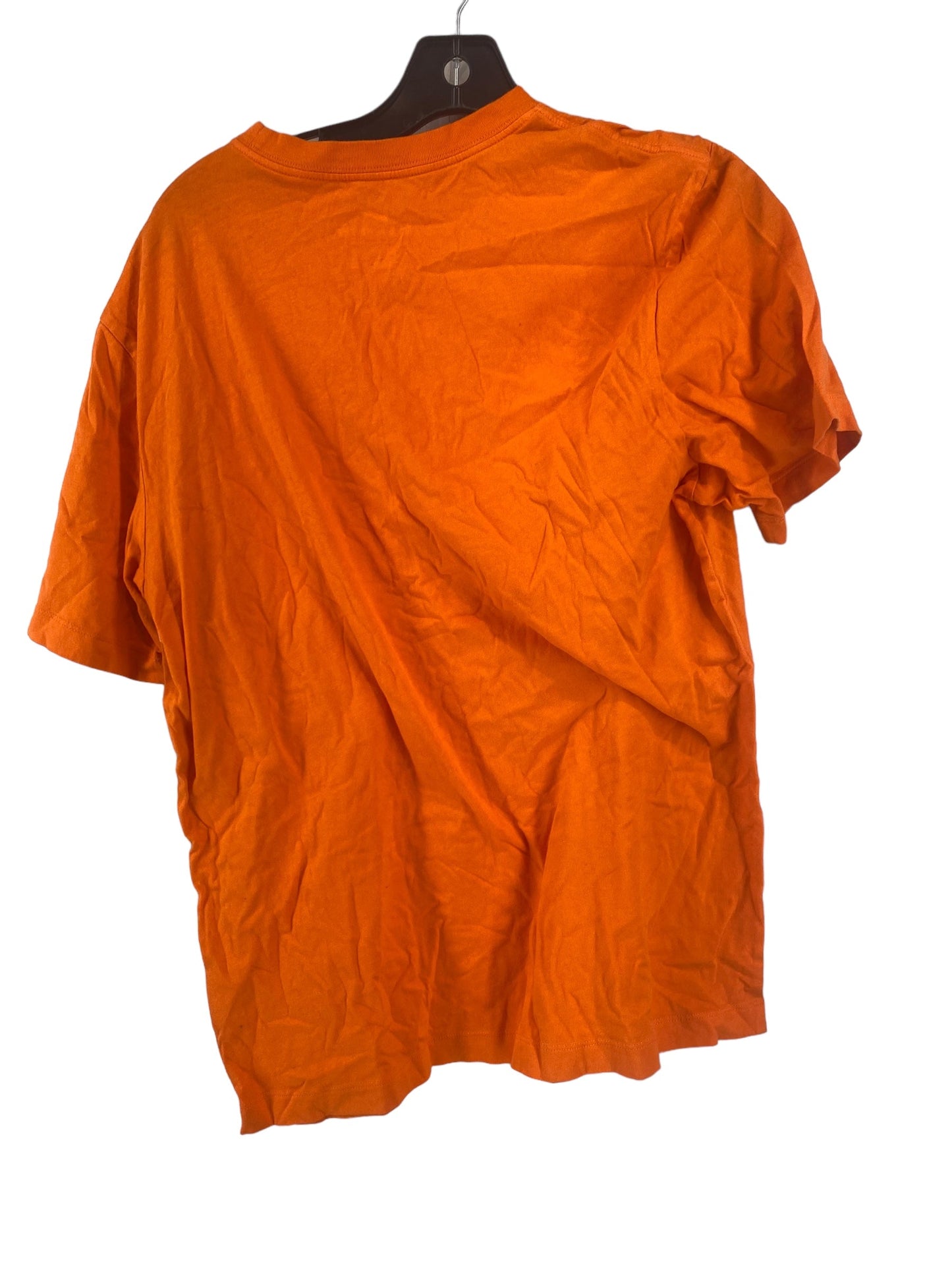 Orange Athletic Top Short Sleeve Nike Apparel, Size M