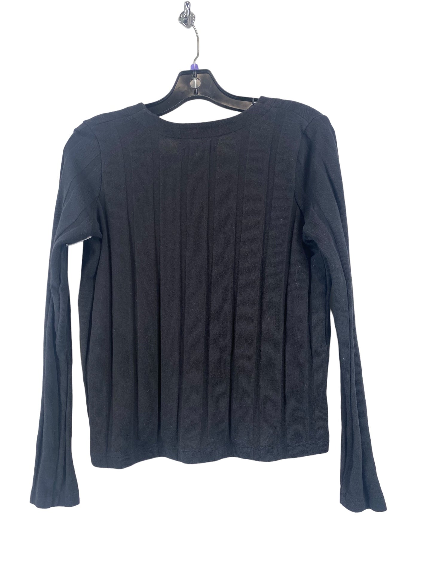 Black Top Long Sleeve Madewell, Size Xxs