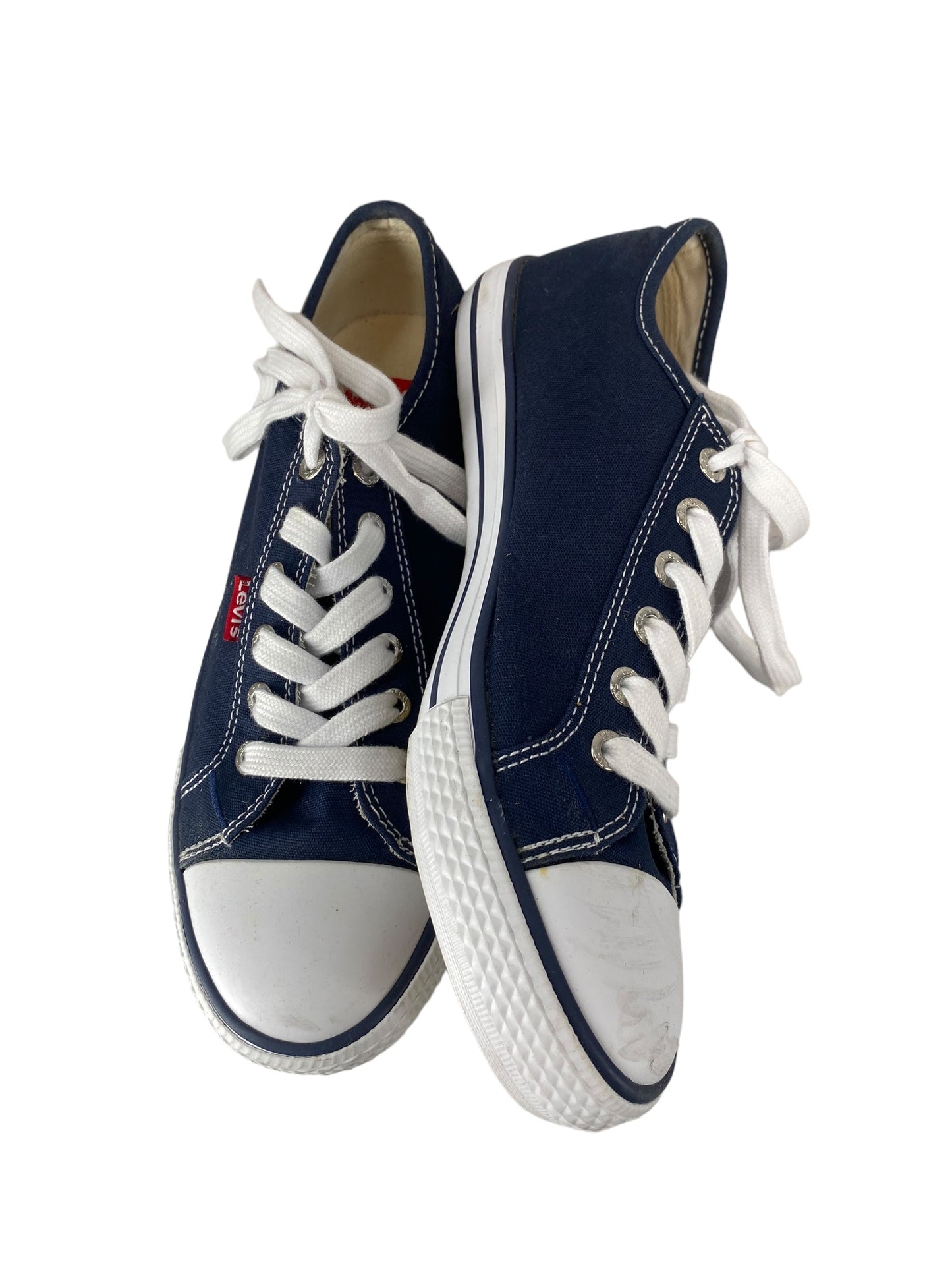 Navy Shoes Sneakers Levis, Size 7.5