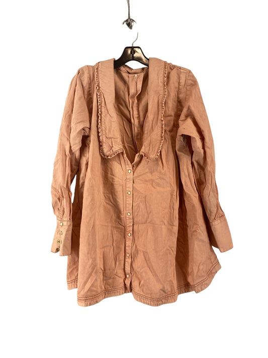 Jacket Shirt By Free People In Pink, Size: L