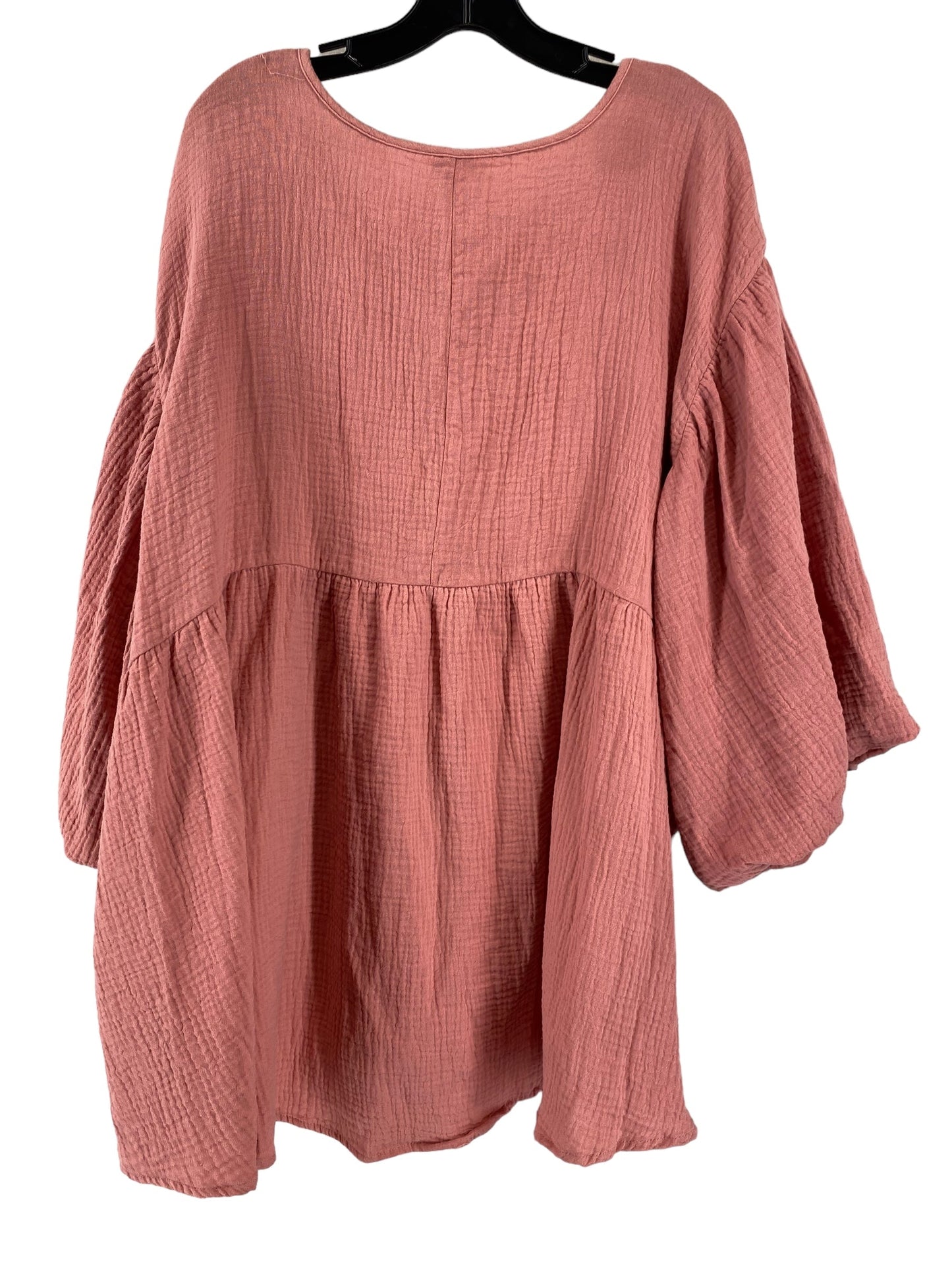 Pink Top 3/4 Sleeve Cato, Size 22