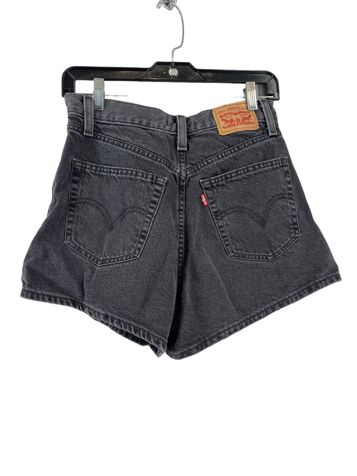 Black Denim Shorts Levis, Size 28