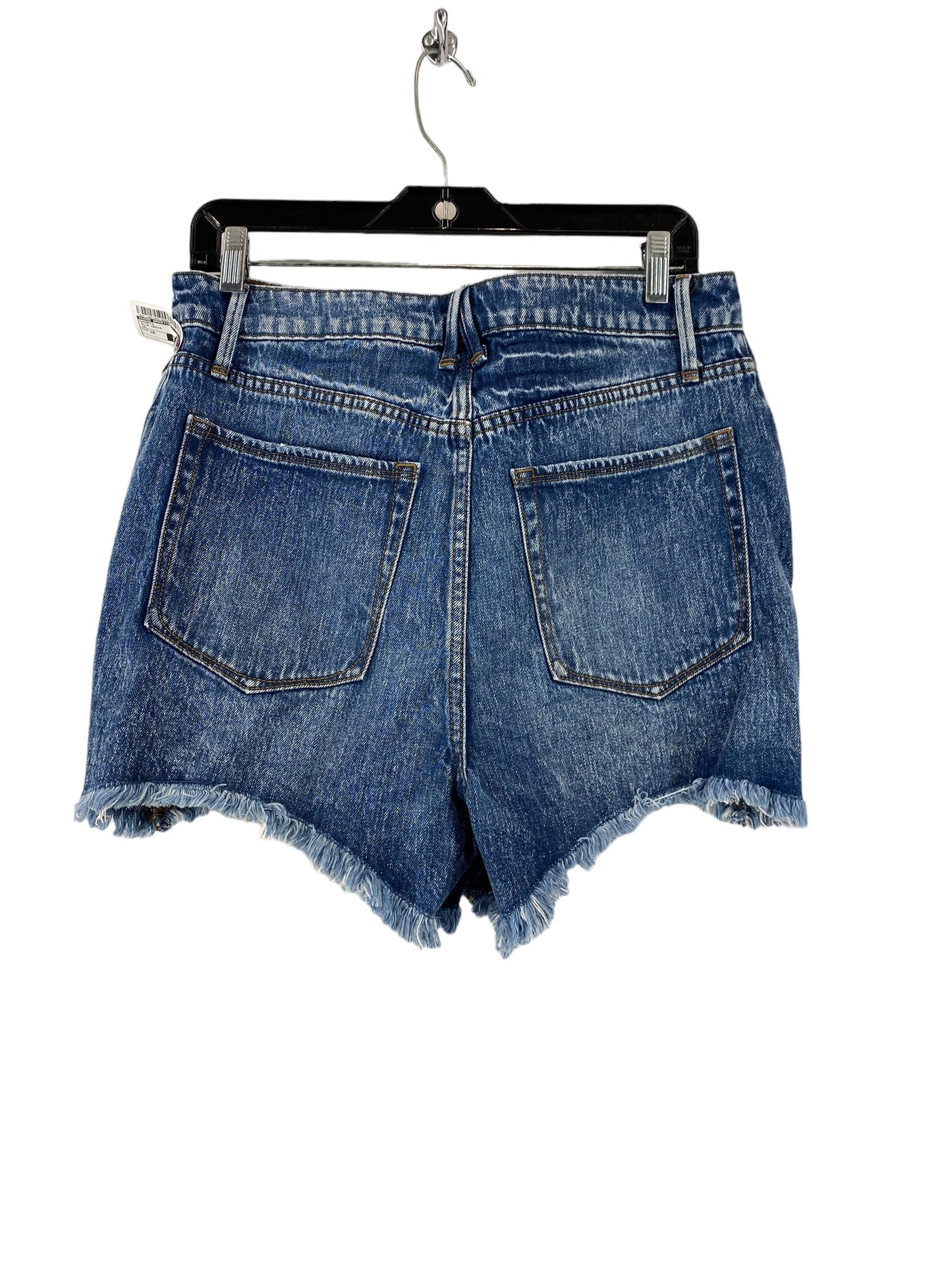 Blue Denim Shorts Good American, Size 10