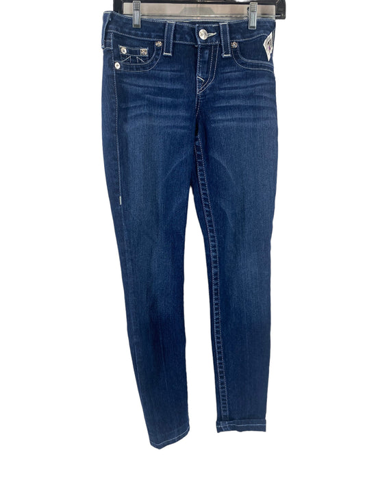 Blue Denim Jeans Skinny True Religion, Size 26