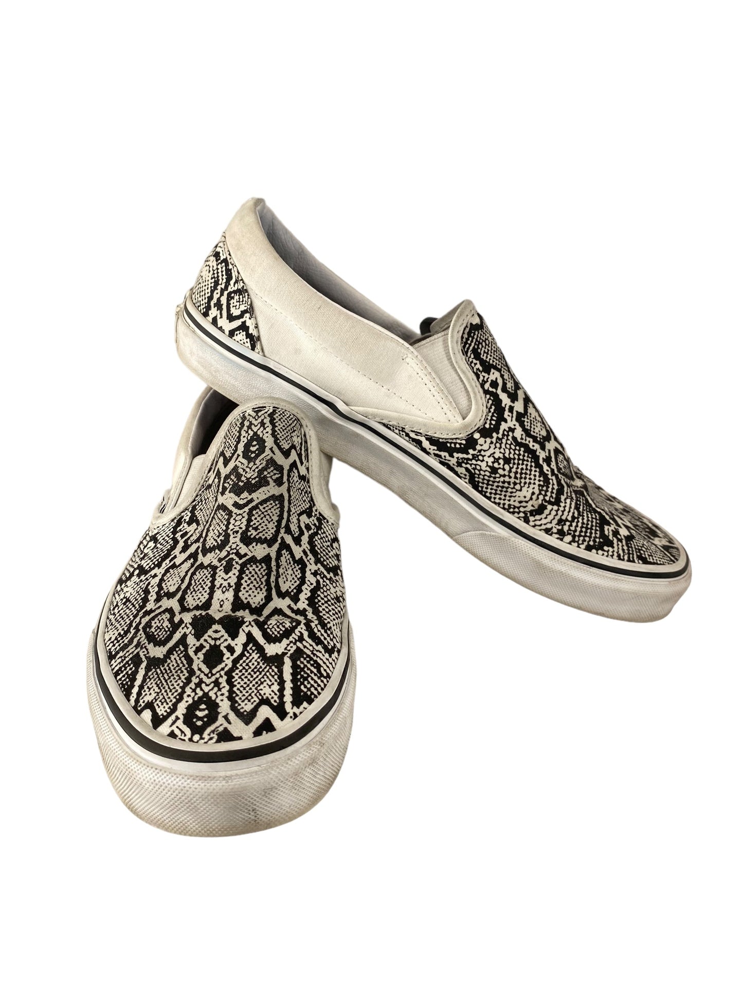 Snakeskin Print Shoes Sneakers Vans, Size 8.5