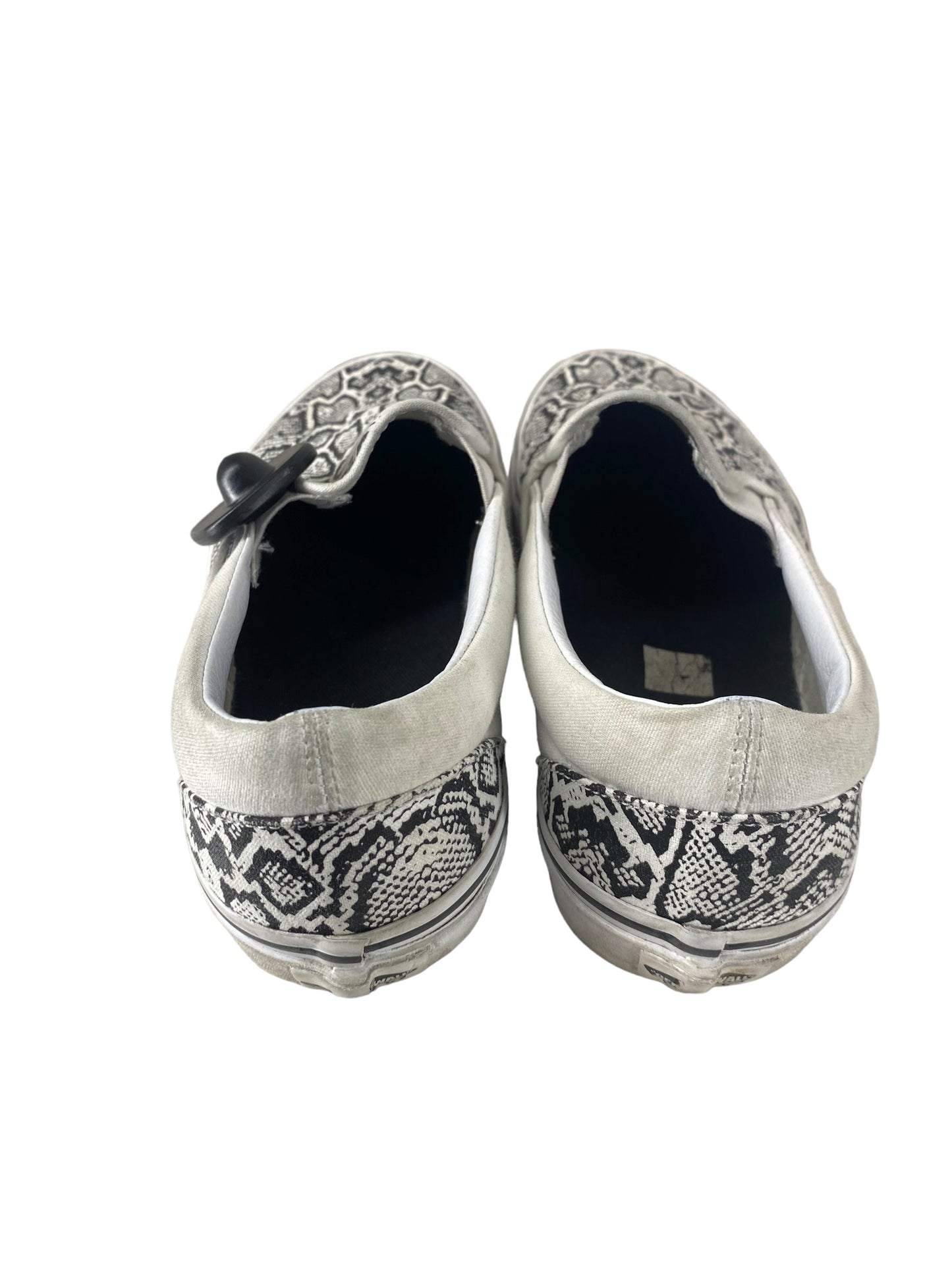 Snakeskin Print Shoes Sneakers Vans, Size 8.5