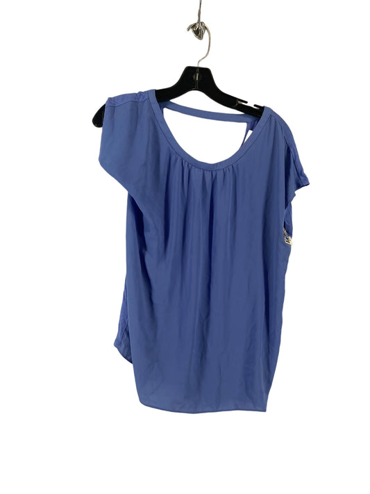 Blue Top Short Sleeve Loft, Size S