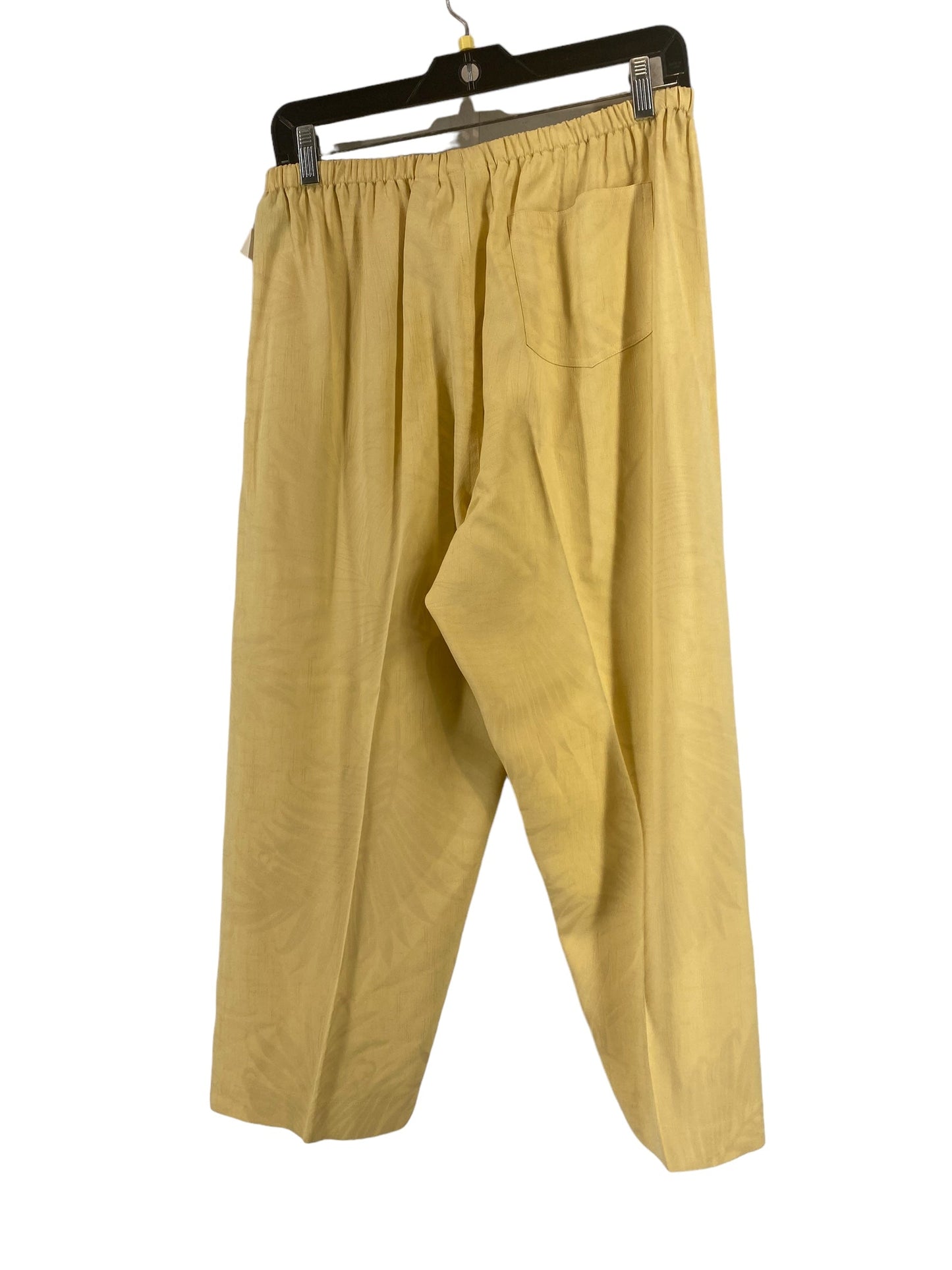 Yellow Pants Linen Chicos, Size 2