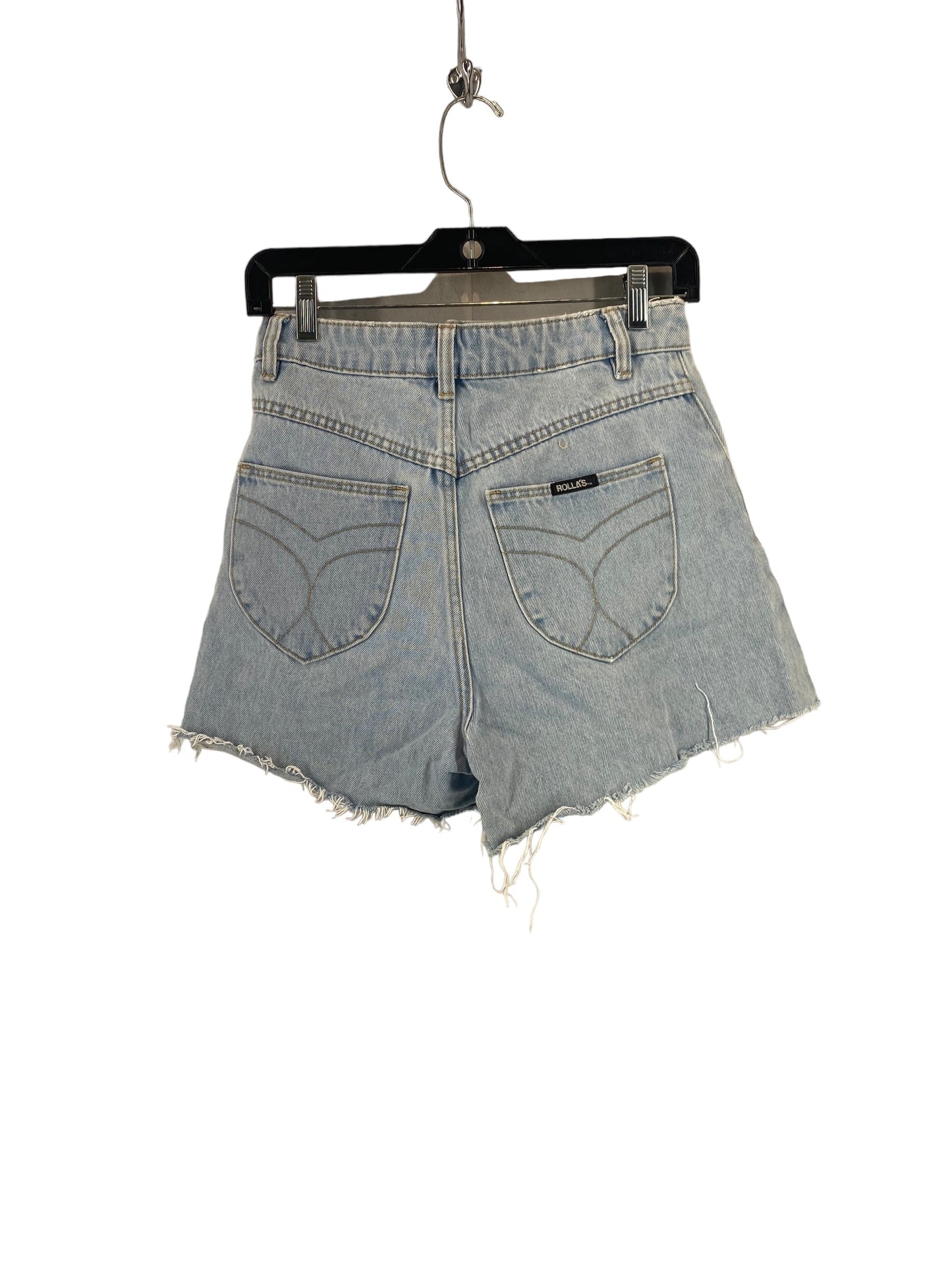 Blue Denim Shorts Rollas, Size 26