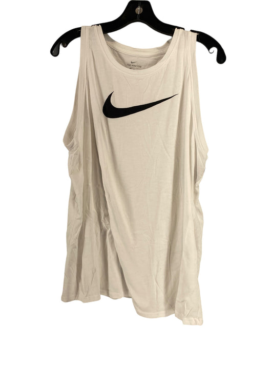 White Athletic Tank Top Nike Apparel, Size Xl