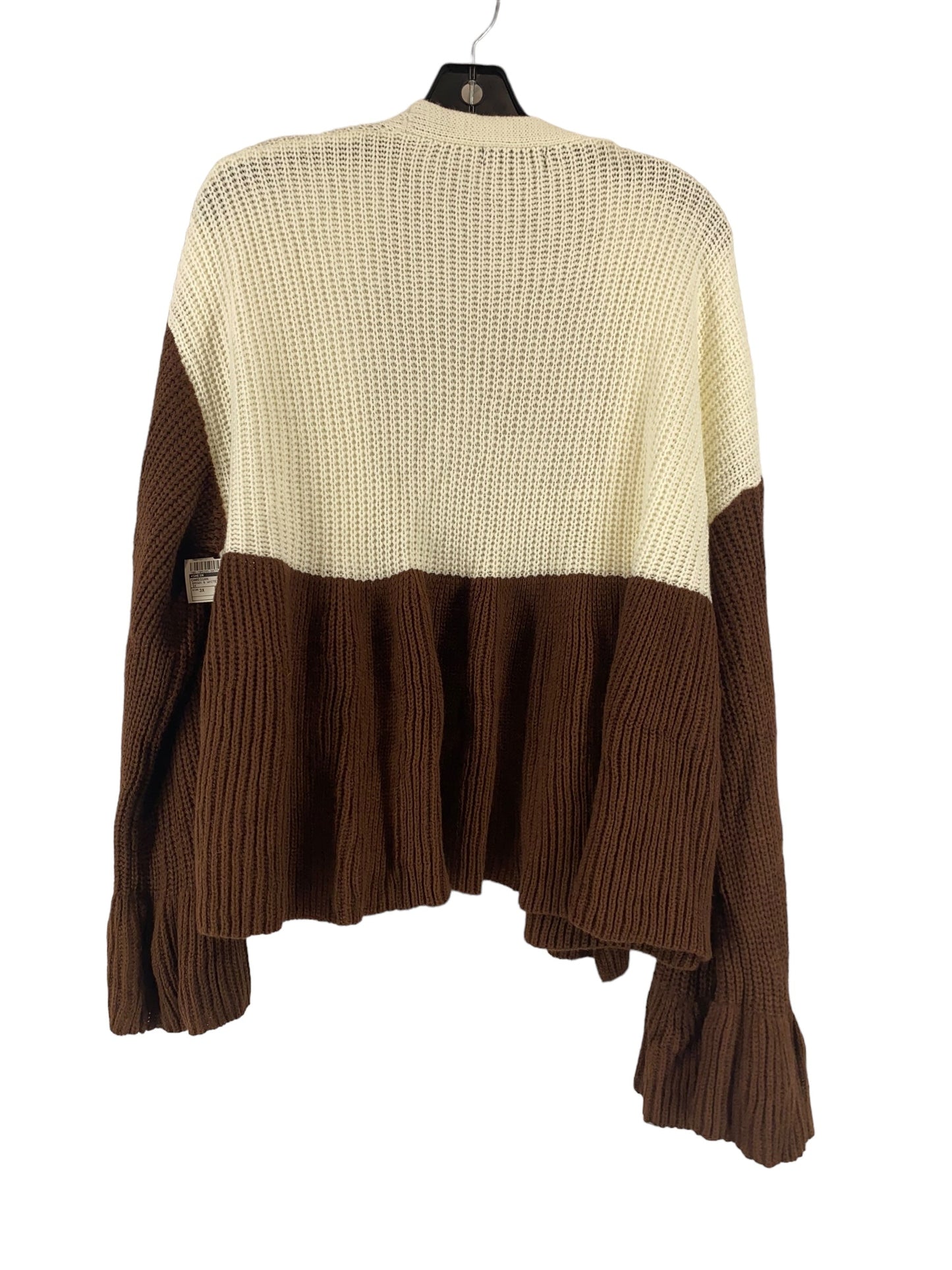 Brown & White Cardigan Shein, Size 3x