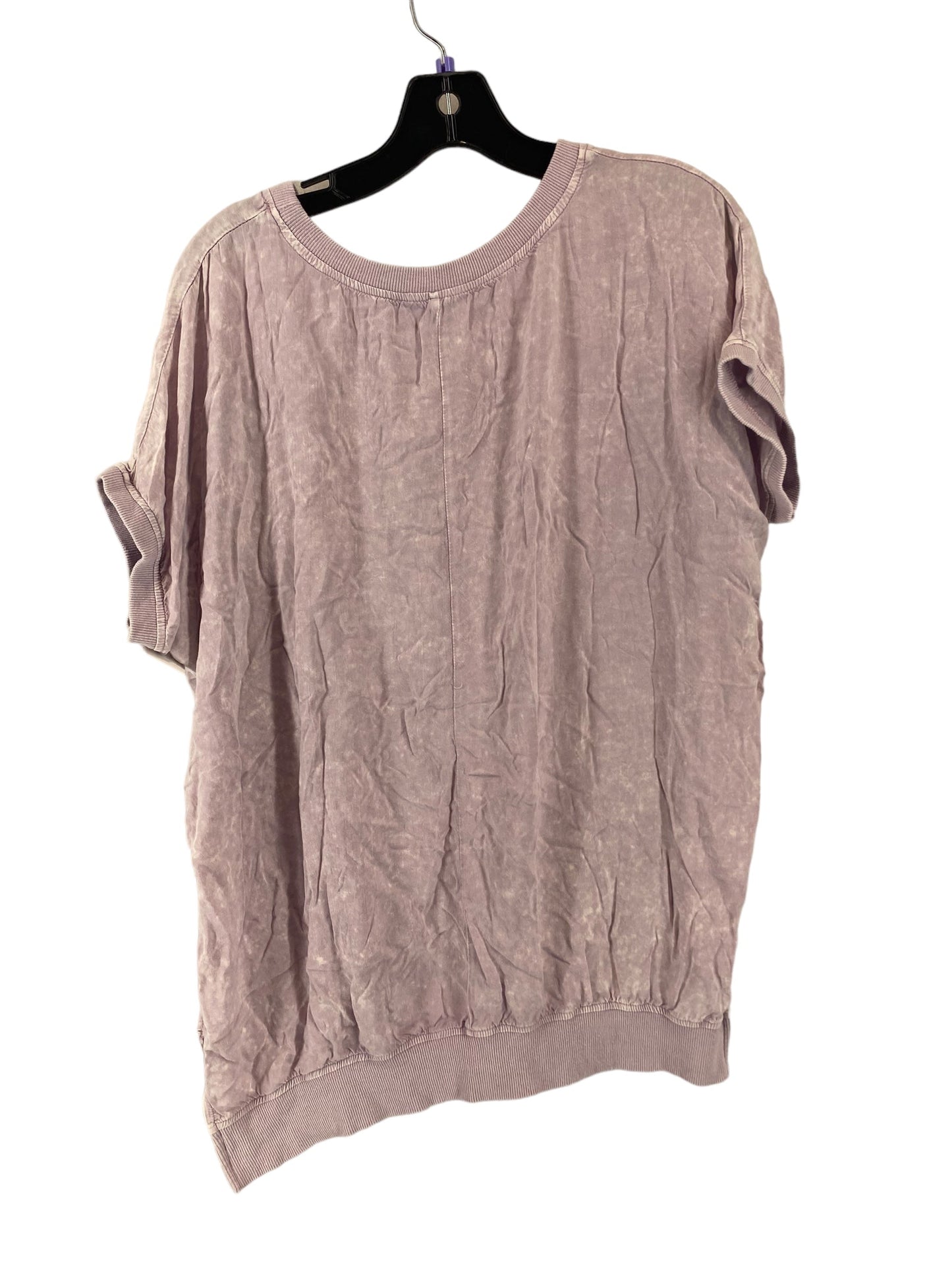 Purple Top Short Sleeve She + Sky, Size S