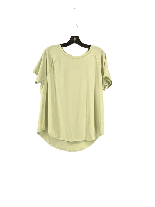 Green Athletic Top Short Sleeve All In Motion, Size Xl