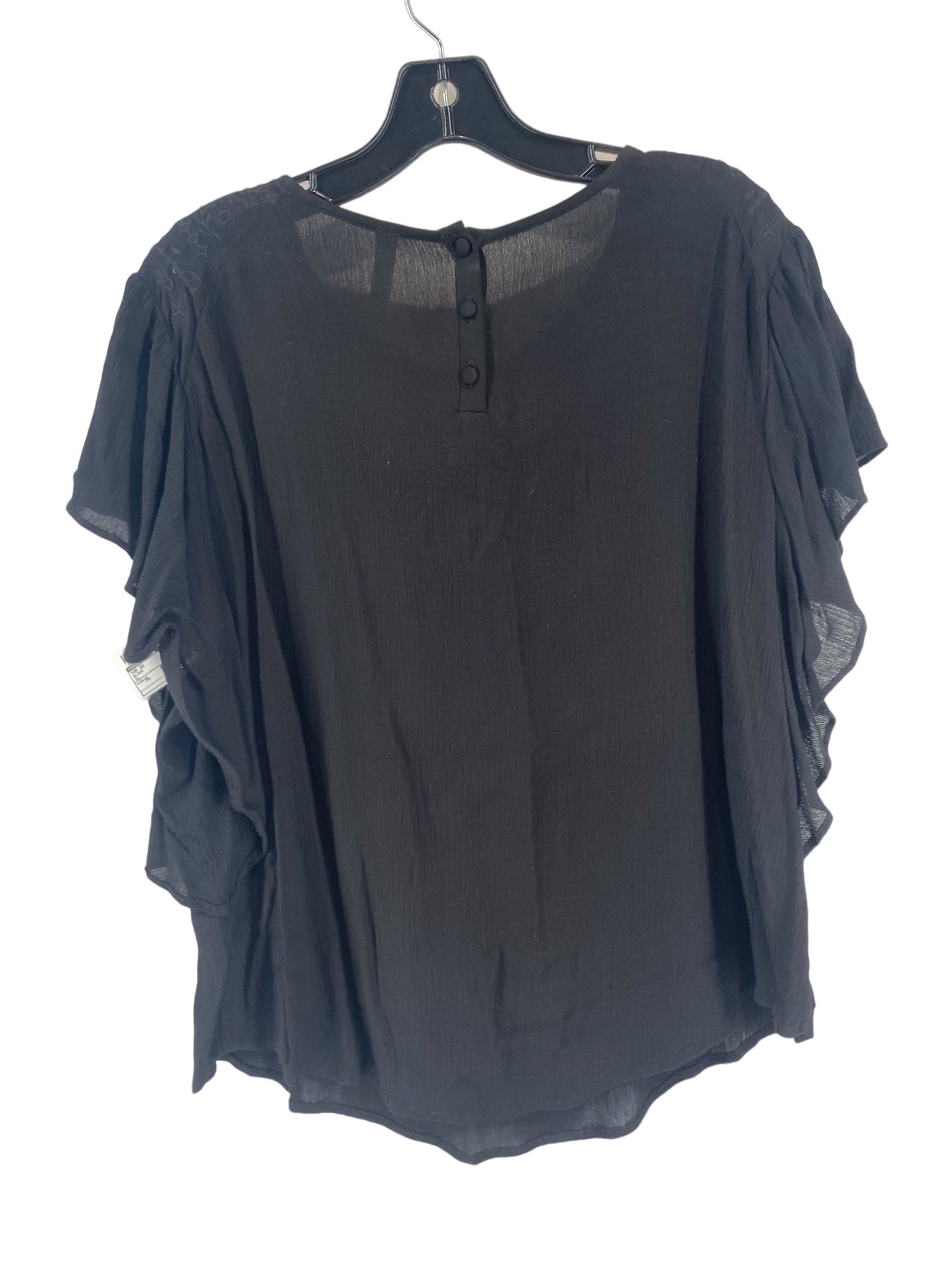 Black Top Short Sleeve Xhilaration, Size Xl