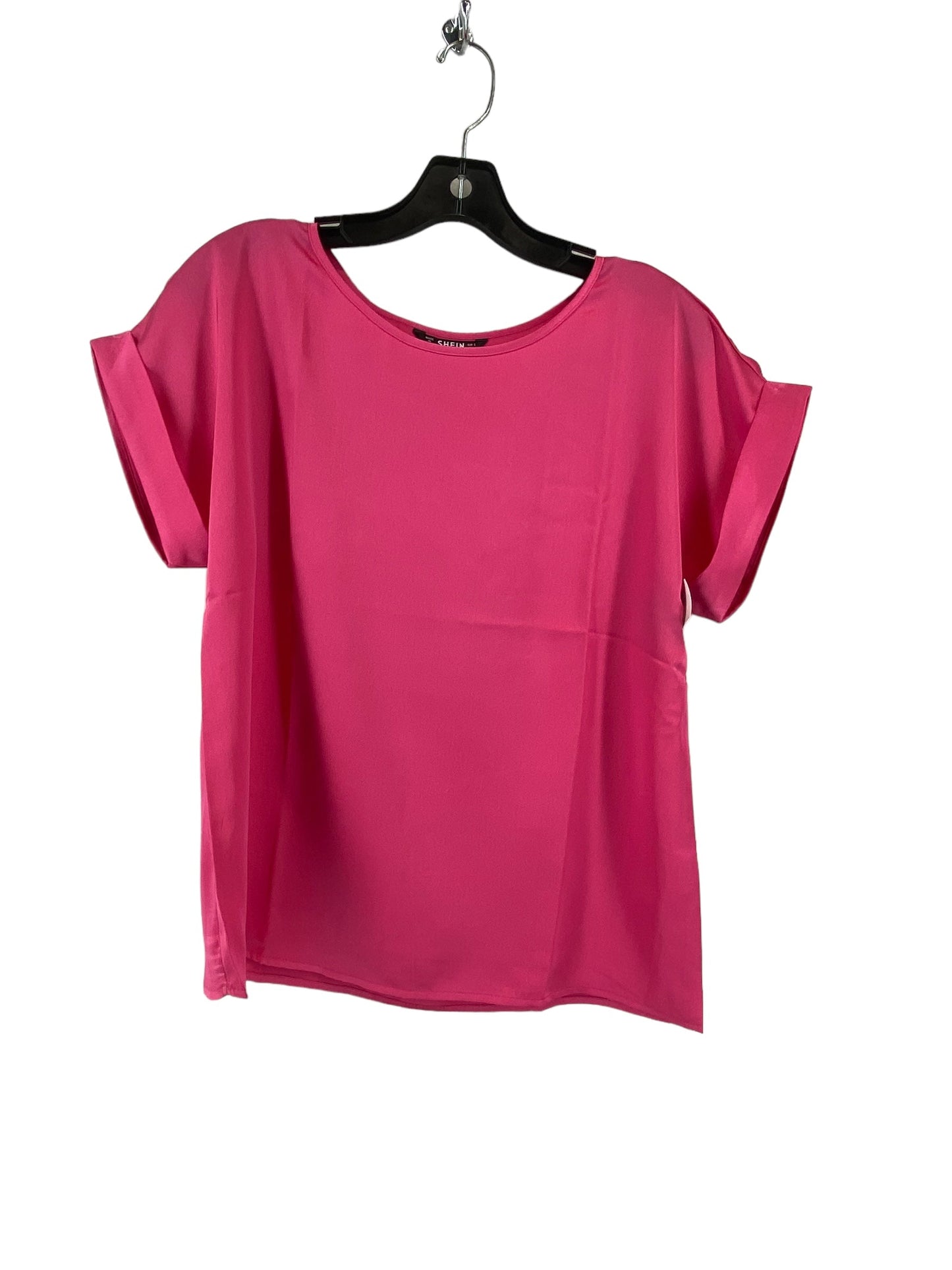 Pink Top Short Sleeve Shein, Size S