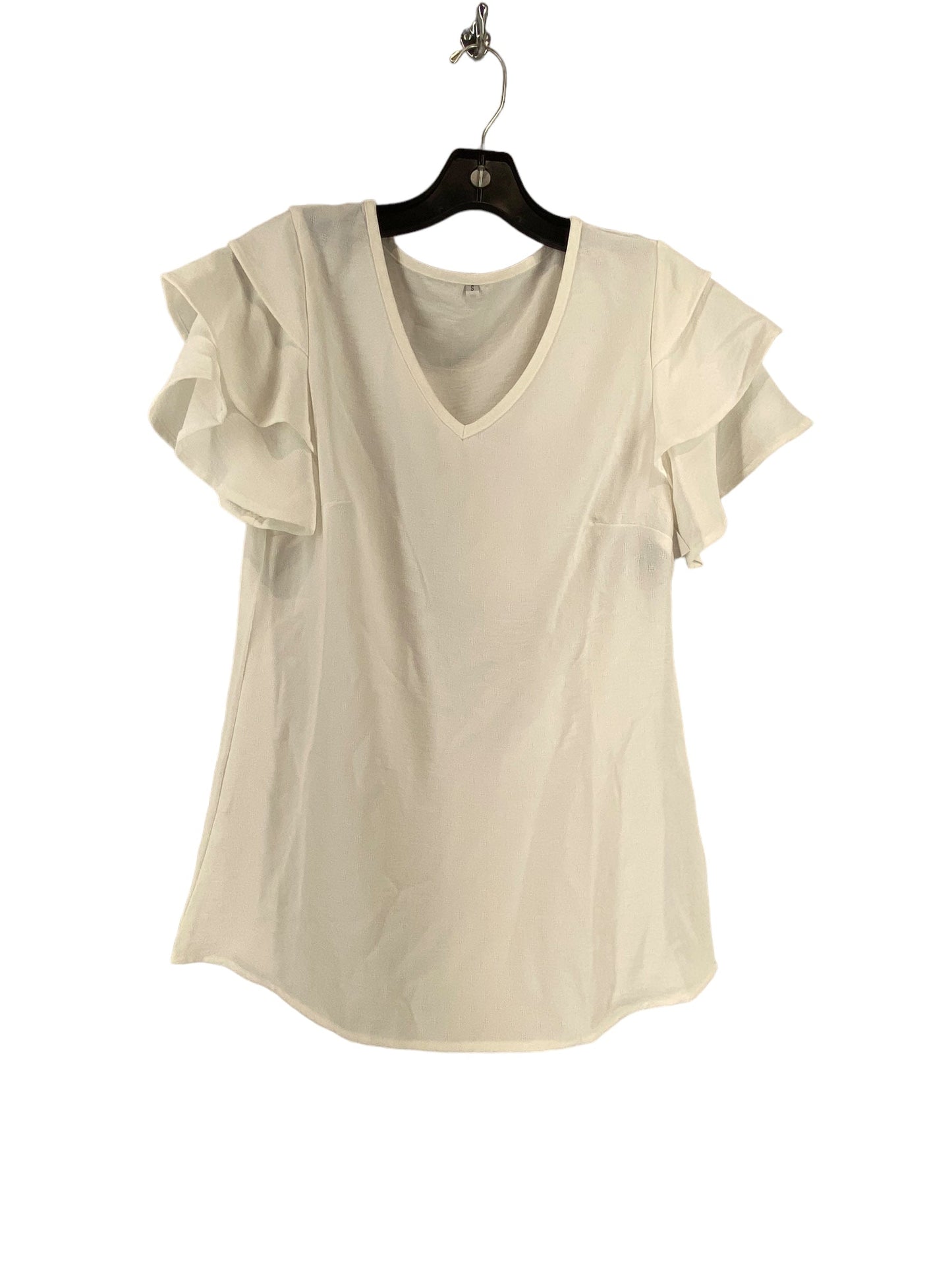 White Top Short Sleeve Clothes Mentor, Size S