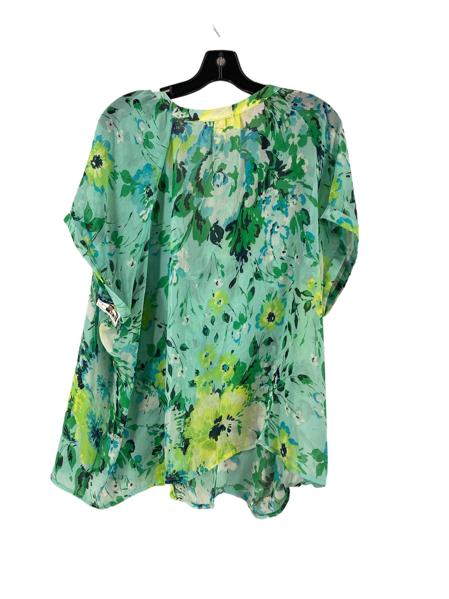 Top Short Sleeve By St Johns Bay In Green, Size: 3x