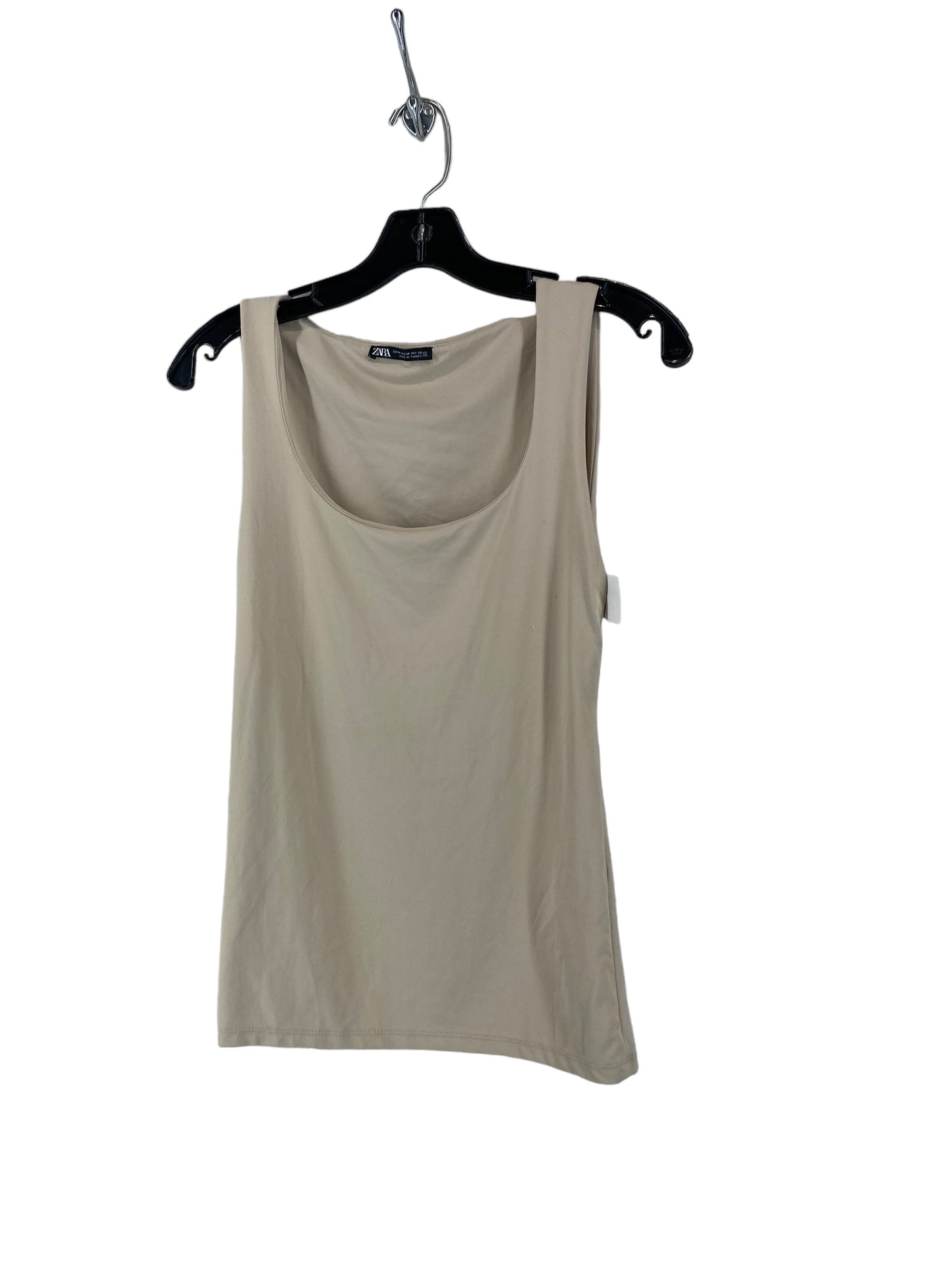 Tank Top By Zara In Tan, Size: M